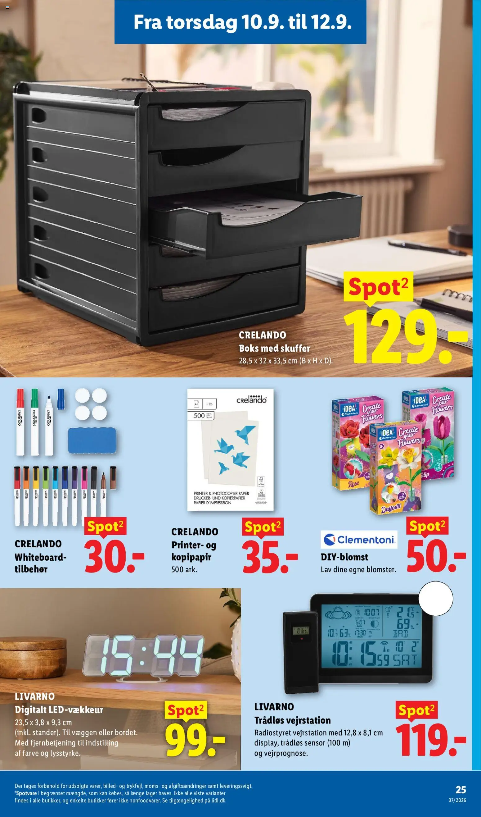 Lidl tilbudsavis – gyldig fra 06/09/2026 | Side: 11 | Produkter: Boks, Printer, Søm, Vejrstation