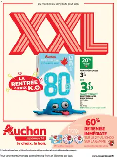 Auchan Promos XXL supers - Voorbeeld van een folder van Auchan, geldig van 18/08/2026