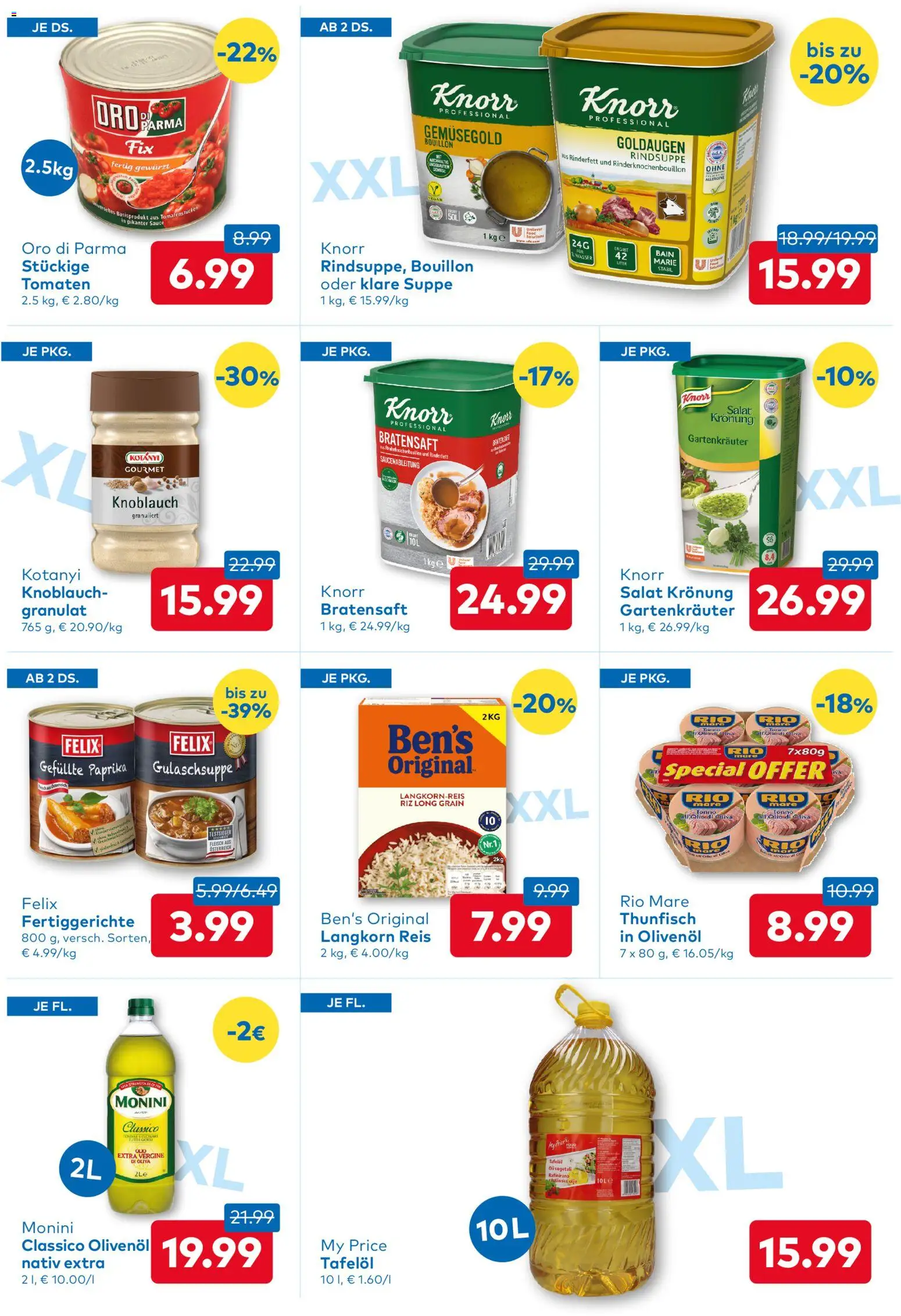 T&G Flugblatt gültig ab 07.05.2026 | Seite: 5 | Produkte: Salat, Wasser, Saft, Reis