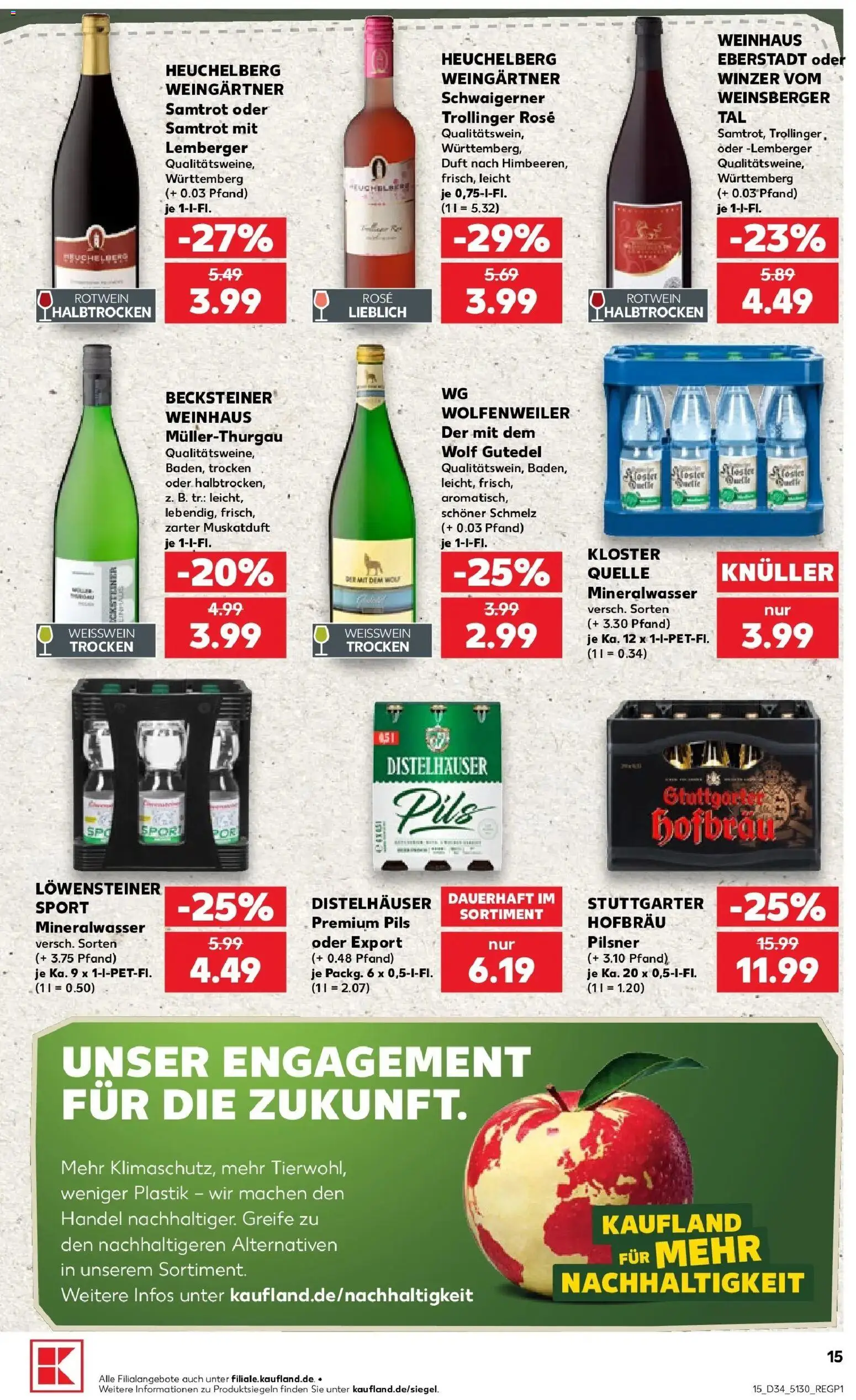 Prospekt Kaufland ab 17.08.2026 » Angebote Online zum Blättern | Seite: 26 | Produkte: Weißwein, Weißwein trocken, Duft, Mineralwasser