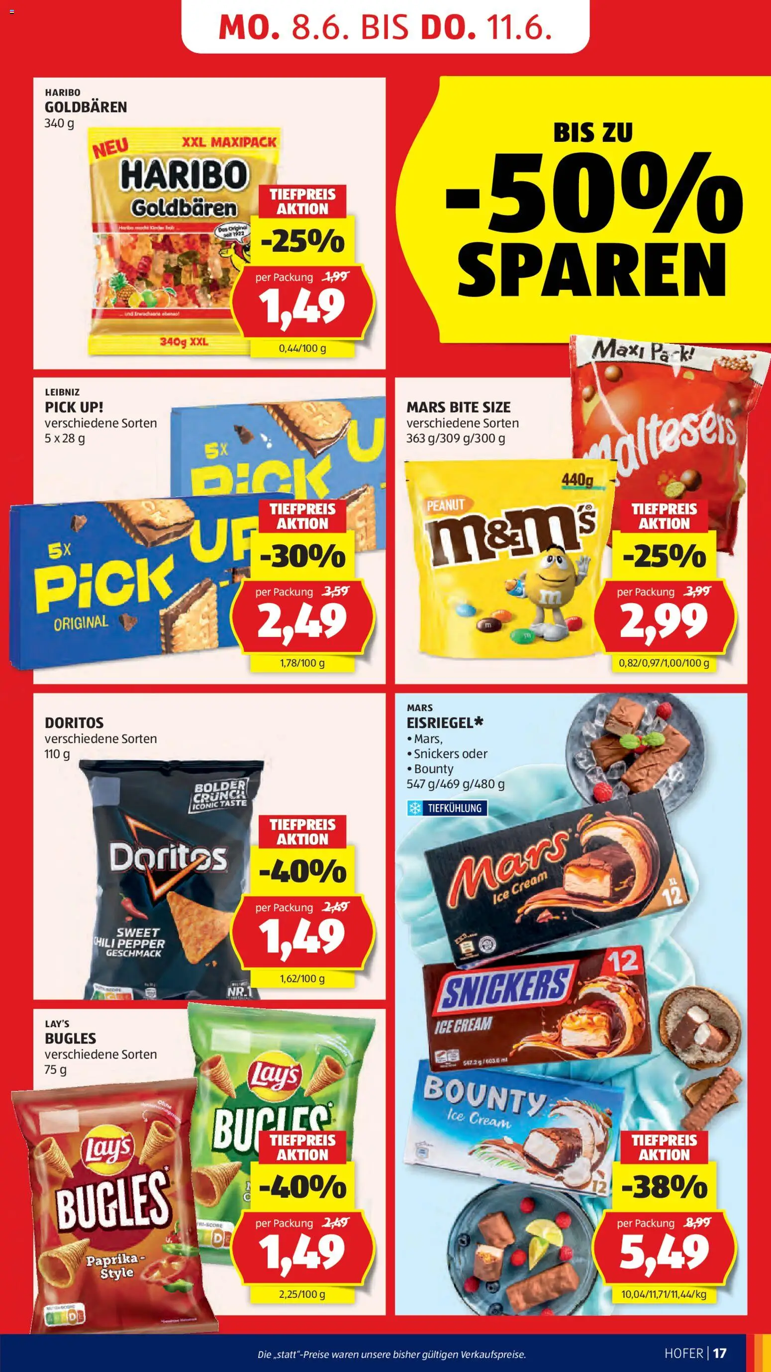 Hofer AT akciós ujság - amely érvényes a következő dátumtól: 03.06.2026 | Oldal: 19 | Termékek: Chili, Pick, Snickers