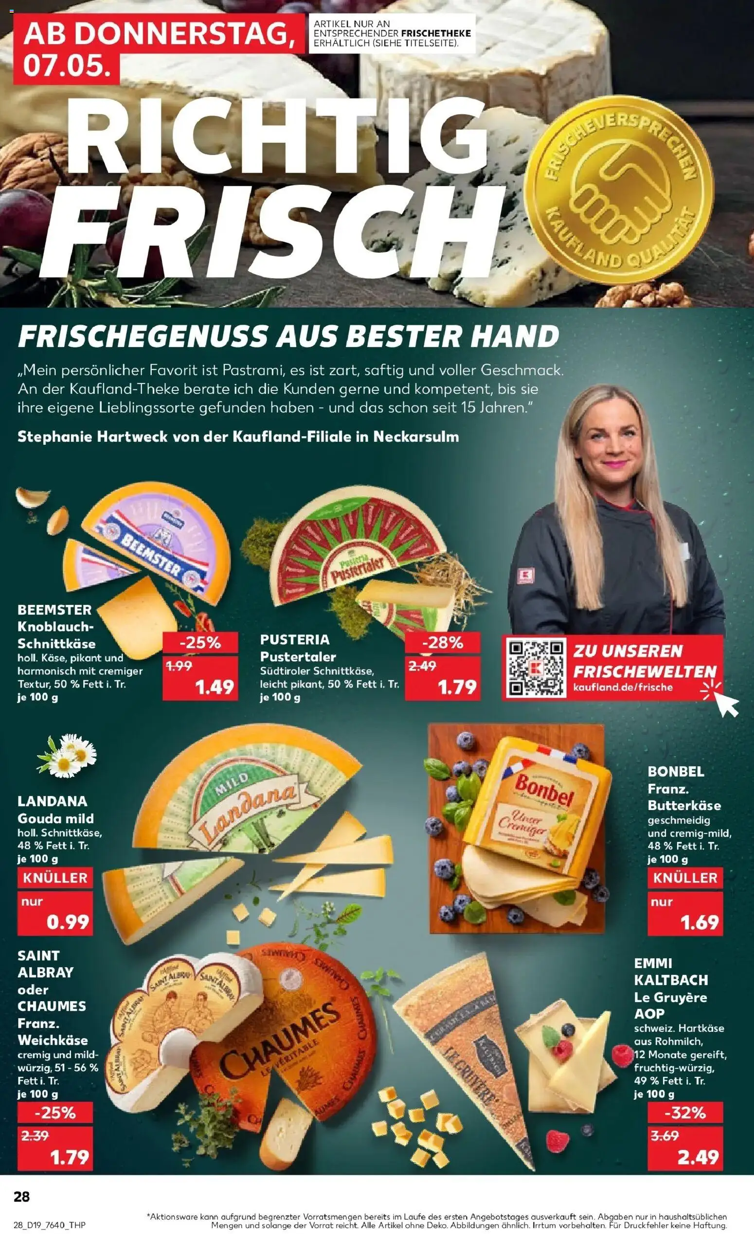 Prospekt Kaufland ab 04.05.2026 » Angebote Online zum Blättern | Seite: 33 | Produkte: Butter, Gouda, Knoblauch