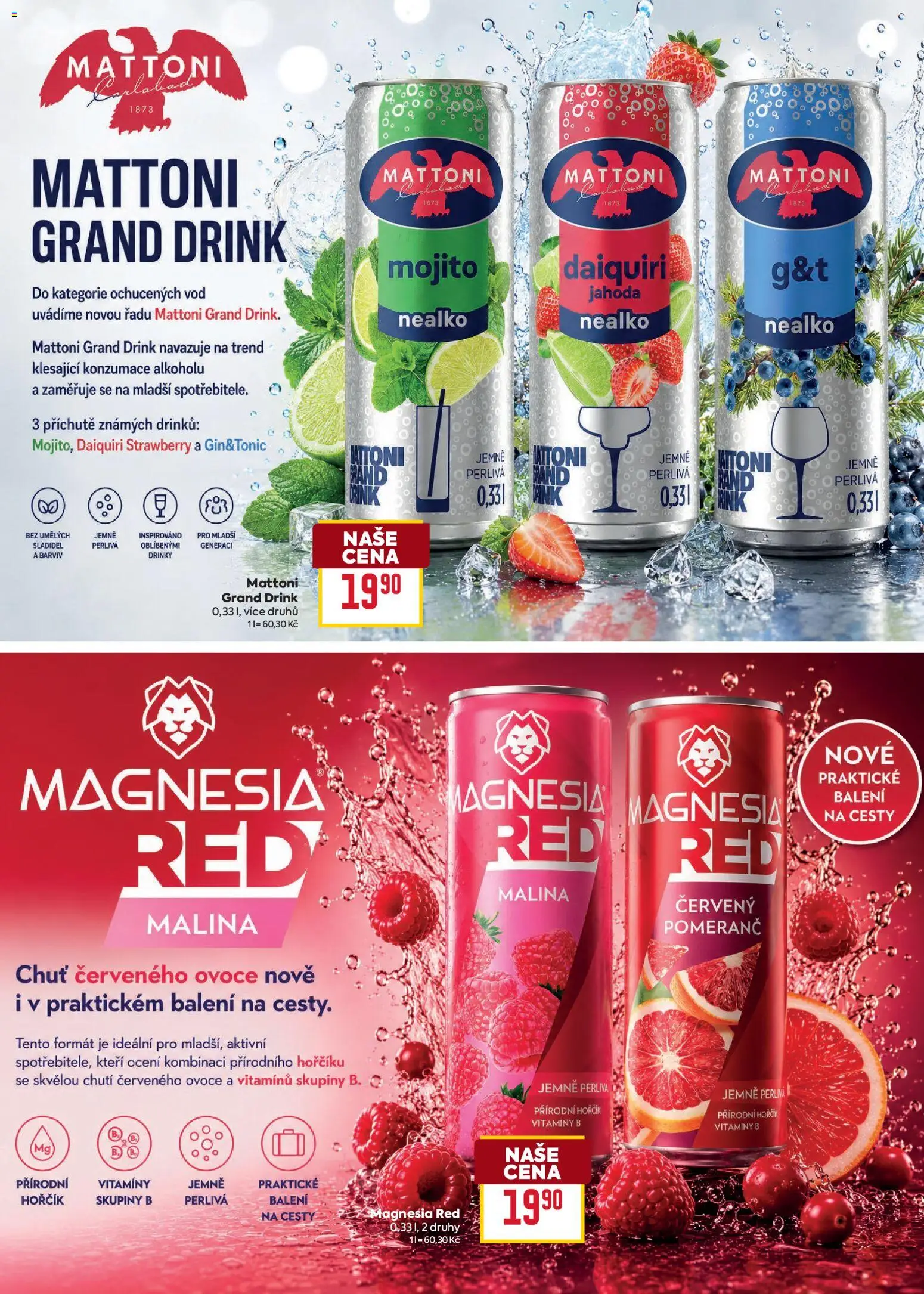 Billa leták - Léto plné osvěžujících drinků od 10.06.2026 | Strana: 5 | Produkty: Ovoce, Hořčík, Vitamíny, Magnesia Red