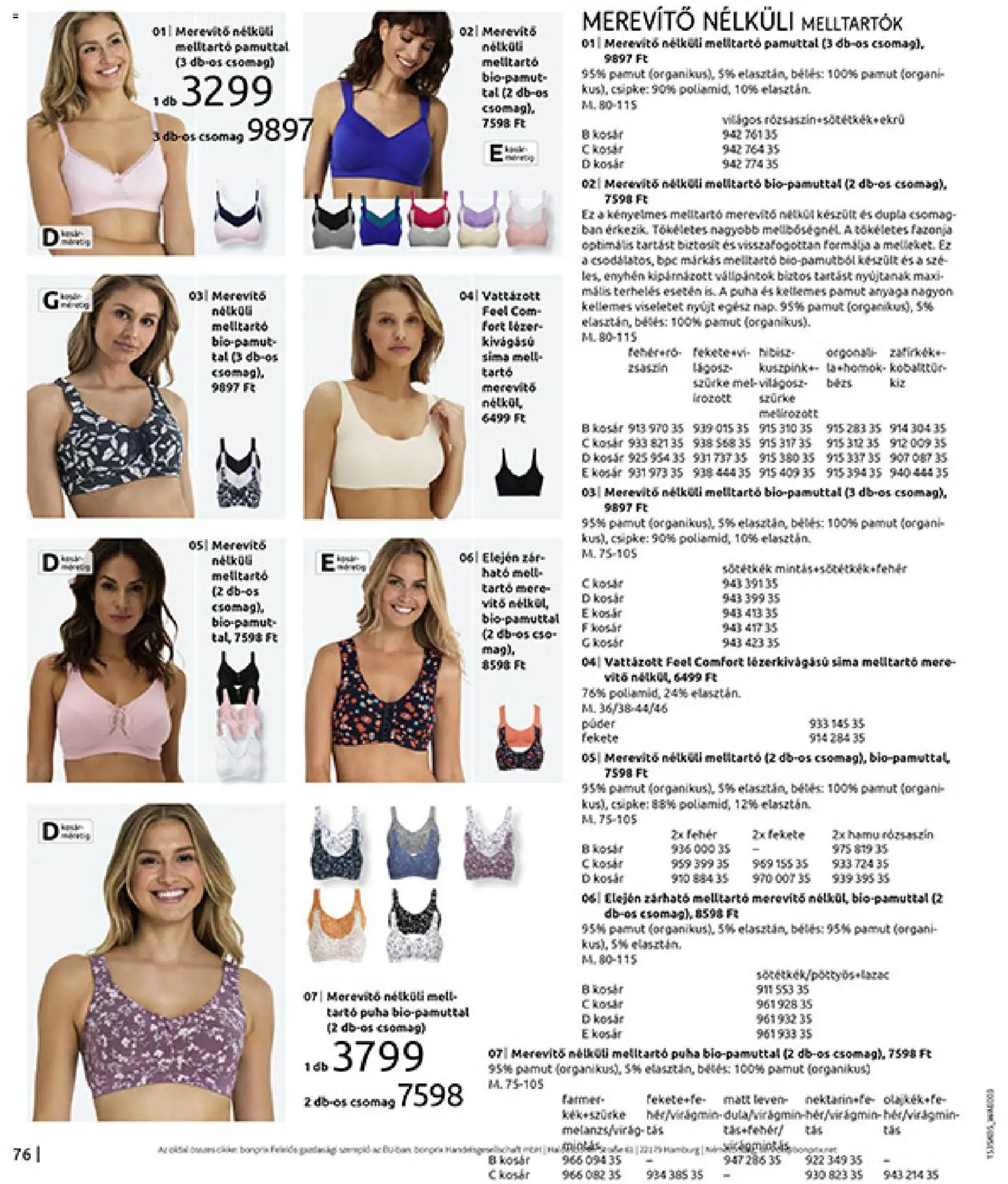 Bonprix akciós ujság - amely érvényes a következő dátumtól: 19.05.2026 | Oldal: 78 | Termékek: Farmer, Púder, Kosár, Melltartó