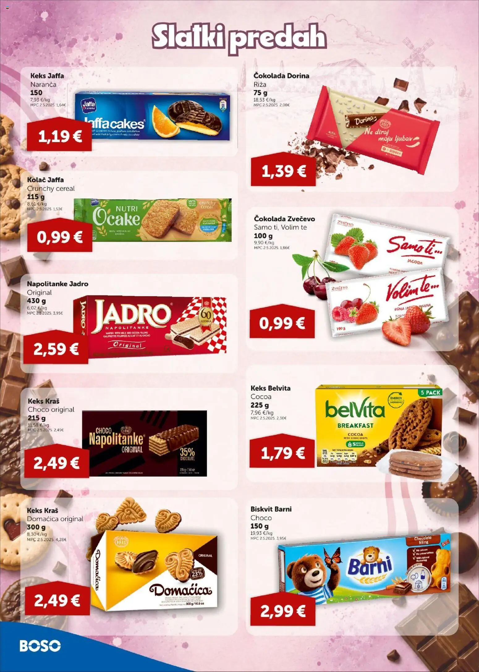 Boso katalog | vrijedi od 16.07.2026 | Stranica: 8 | Proizvodi: Dorina, Čokolada, Riža, Keks