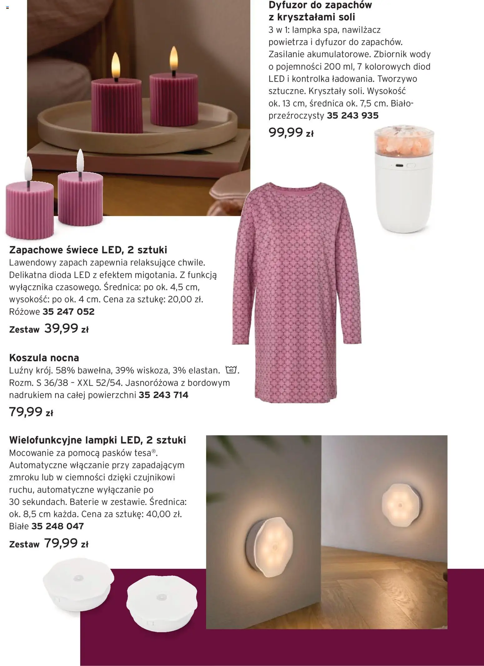 Tchibo promocje od 06.10.2026 | Strona: 4 | Produkty: Koszula, Lampki, Baterie, Świece