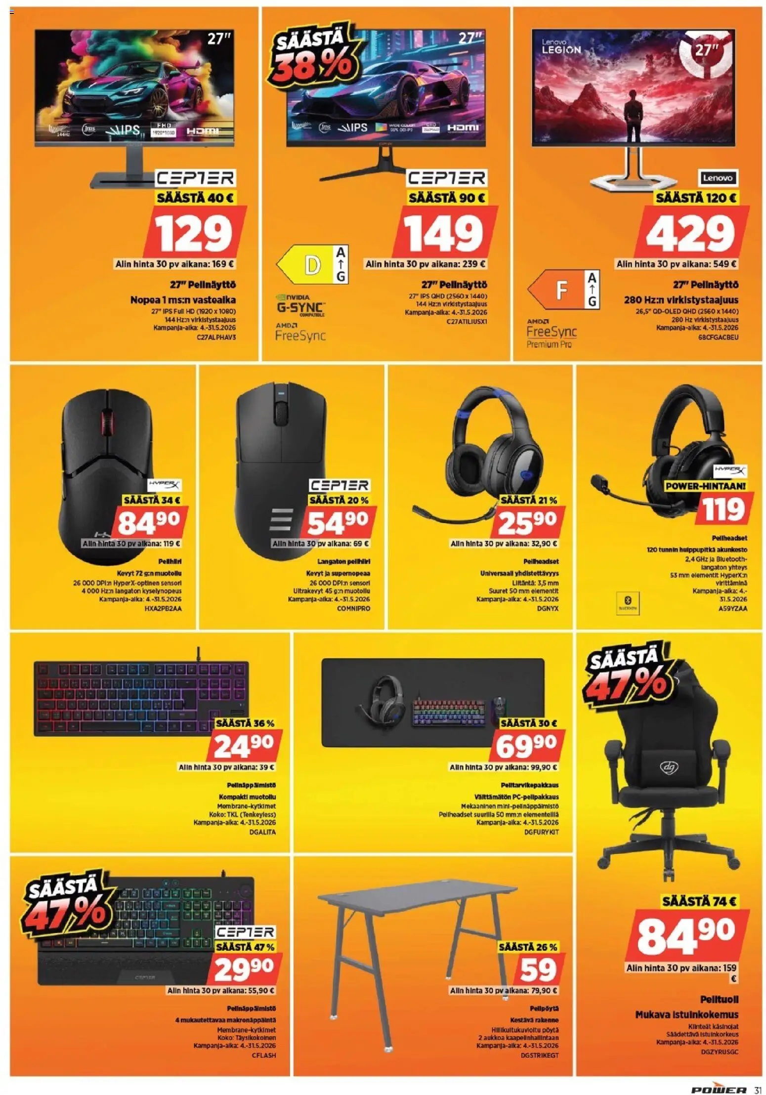 Power tarjoukset – voimassa 24.05.2026 alkaen | Sivu: 31