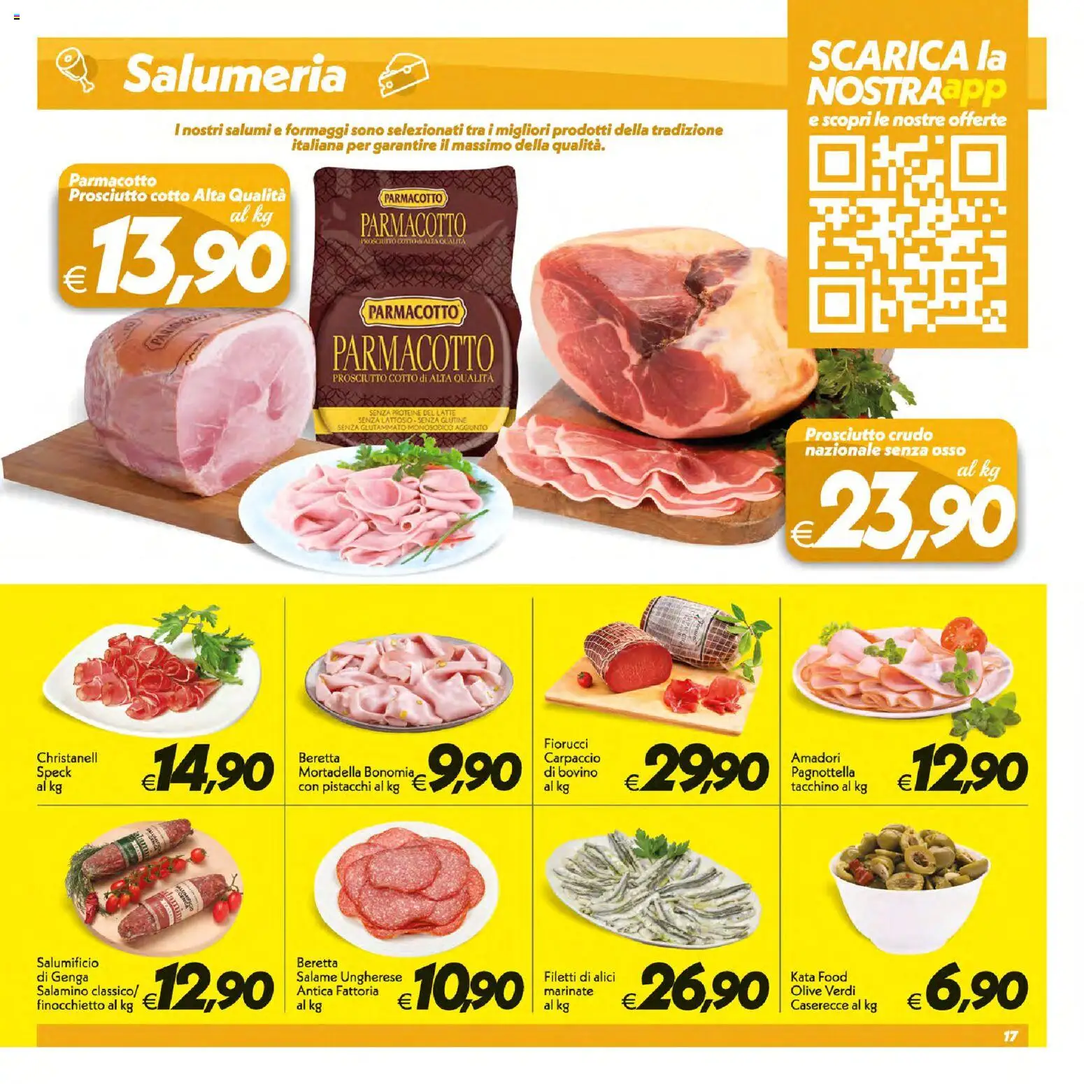 Volantino SuperConveniente del 09/07/2026 | Pagina: 17 | Prodotti: Prosciutto Crudo, Tacchino, Latte senza lattosio, Pistacchi