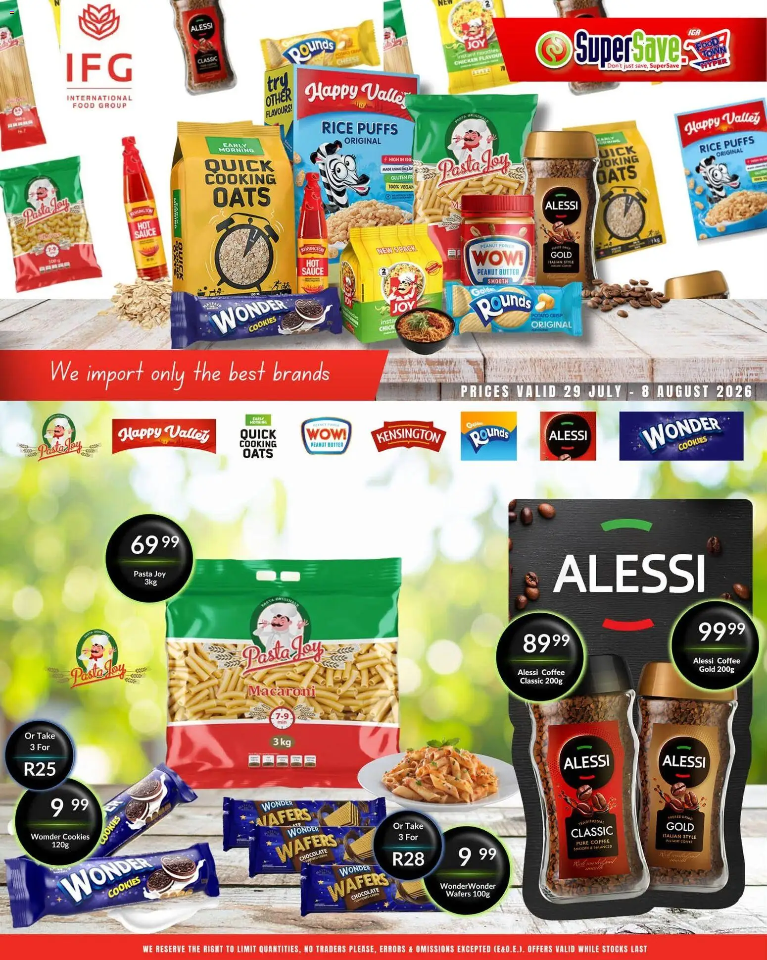 New Super Save catalogue – valid from 29/07/2026 | Page: 3 | Products: Cheese, Coffee, Noodles, Peanut butter