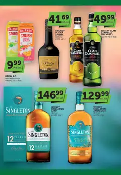 Pogląd oferty "Groszek gazetka - Katalog alkoholowy" - ważna od 25.06.2026 | Strona: 5 | Produkty: Mango, Pliska brandy, Whisky Singleton, Whisky