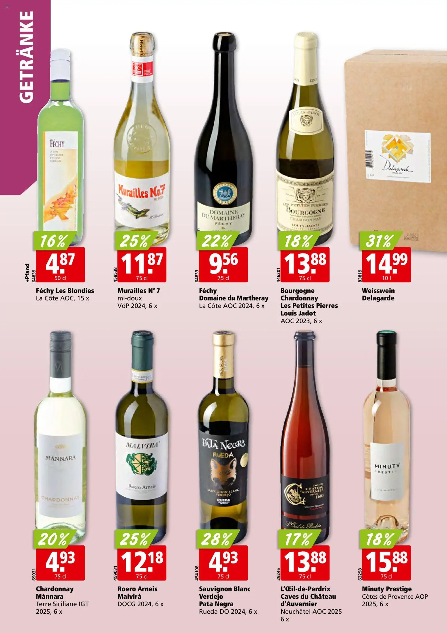Aligro aktionen – gültig ab 28.09.2026 | Seite: 24 | Produkte: Weißwein, Getränke