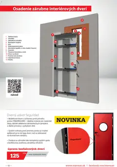 STAVMAT STAVEBNINY leták platný od 06.07.2026 | Strana: 12 | Produkty: Bezfalcové dvere, Dvere, Interiérové dvere