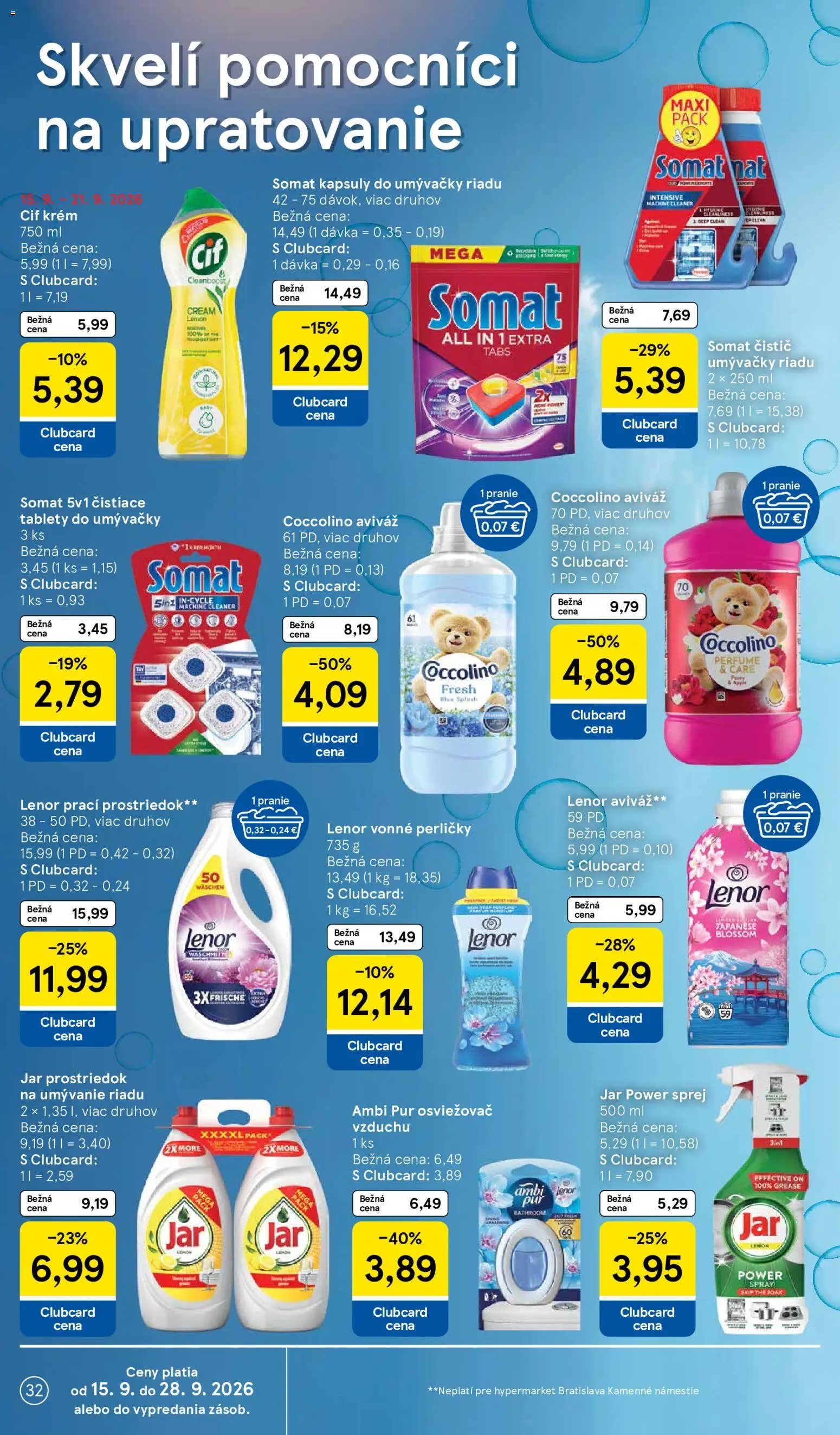 Nové Tesco akcie – leták je platný od 16.09.2026 | Strana: 32