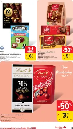 Carrefour folder Market - Voorbeeld van een folder van Carrefour, geldig van 06.05.2026 | Pagina: 15 | Producten: Bolletjes, Snacks, Melk, Chocolade