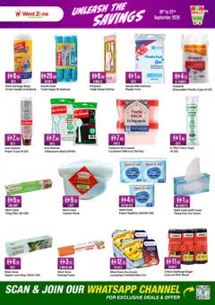 Preview of Westzone Supermarket offers valid from 18 Sep, 2026 | Page: 14 | Products: Bag, Foam, Table, Lock