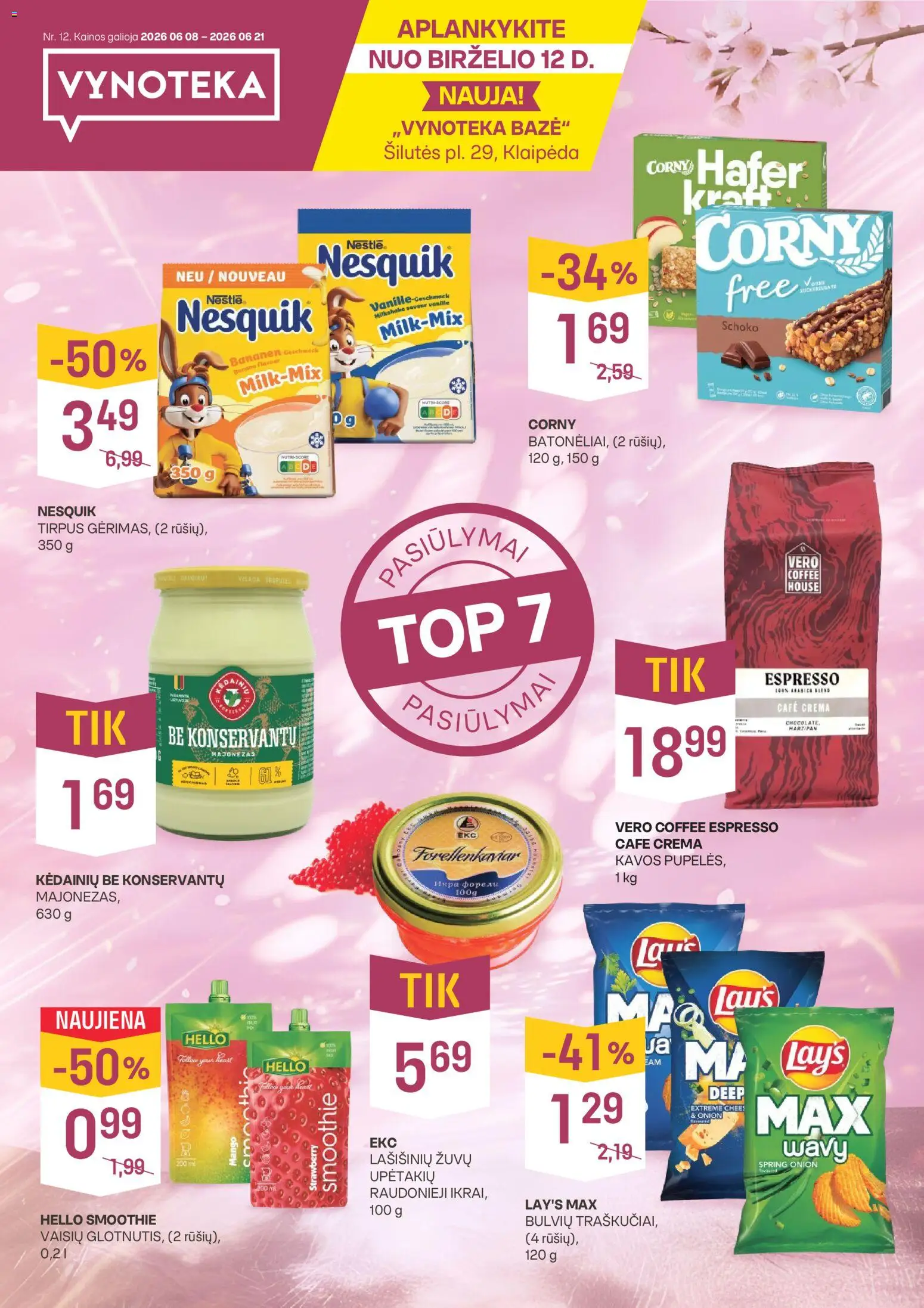 VYNOTEKA akcijos nuo 08.06.2026 | Puslapis: 1 | Prekių: Majonezas
