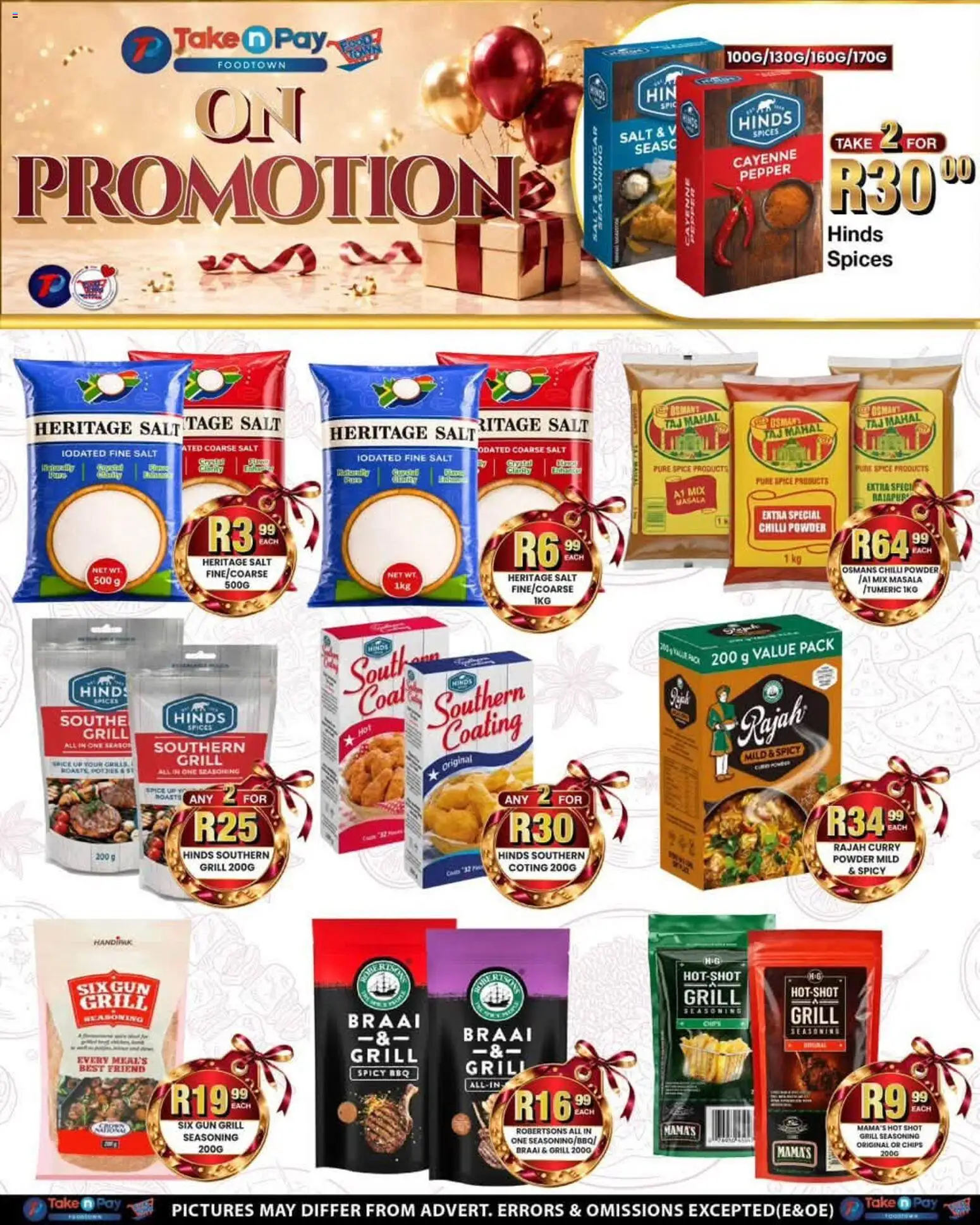 New Take n Pay catalogue – valid from 24/08/2026 | Page: 8 | Products: Spices, Salt, Pepper, Chilli
