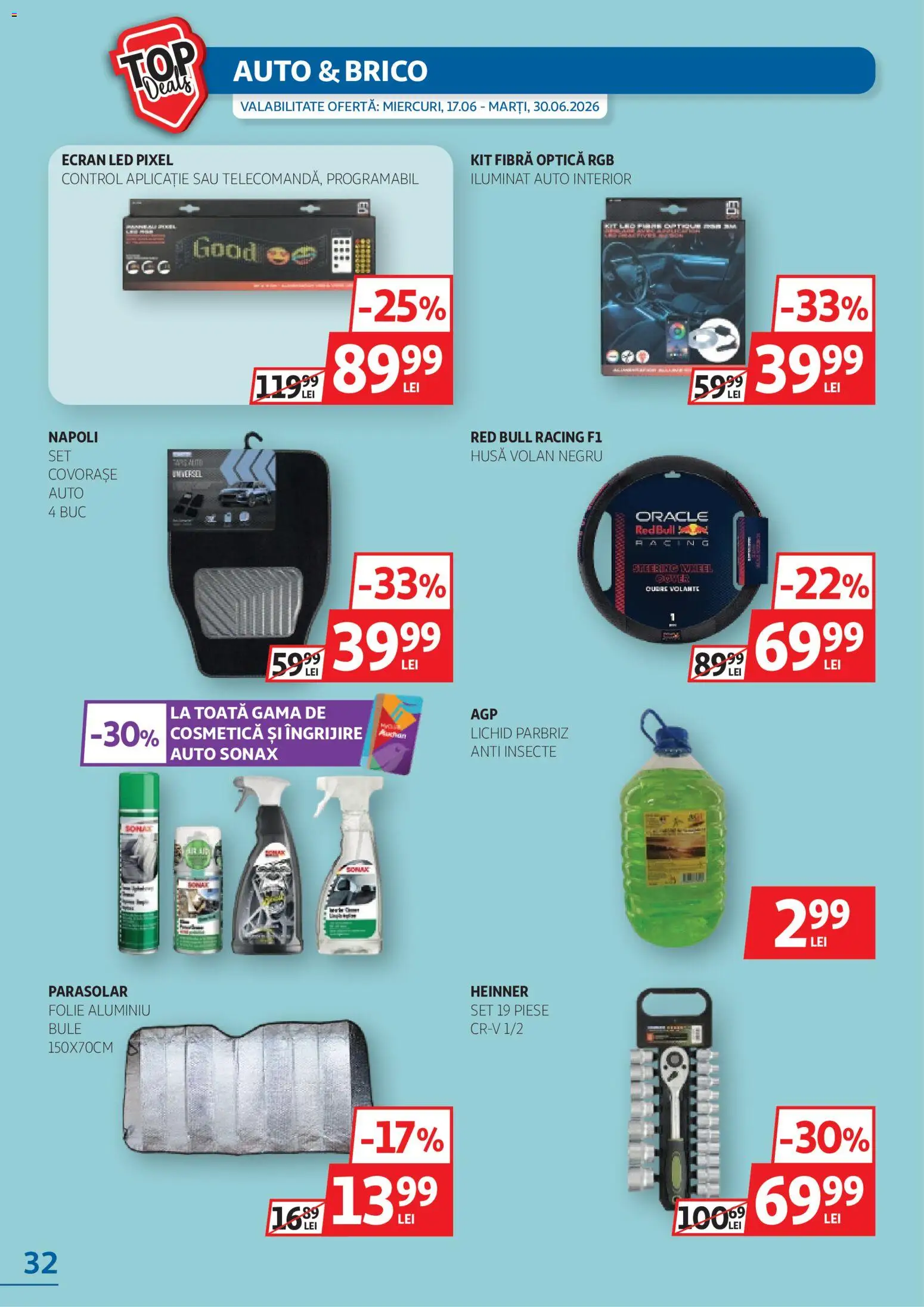 Noul catalog Auchan – valabil de la 17.06.2026 | Pagină: 32 | Produse: Babak, Köpek Sabunu