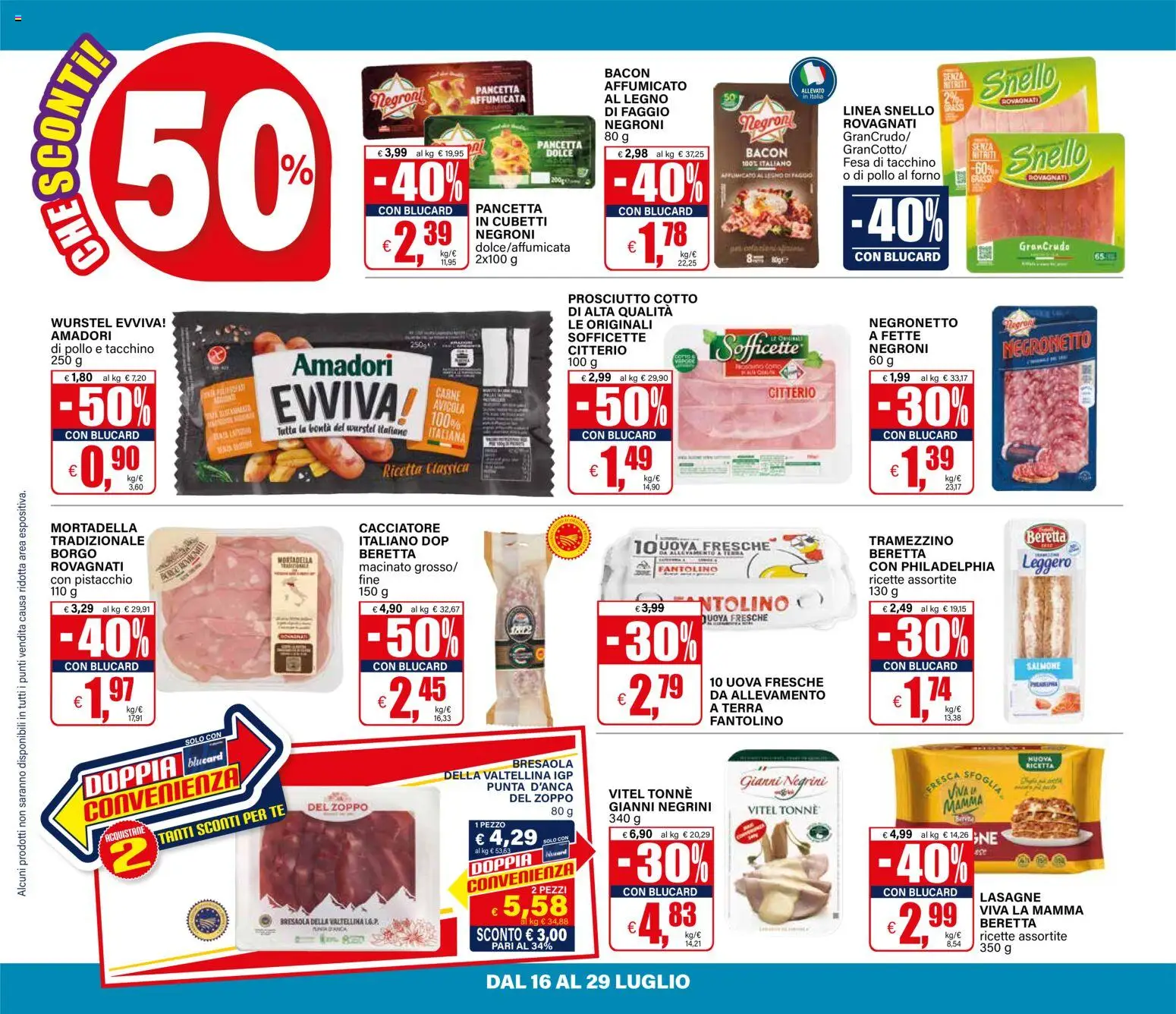 Volantino Il Gigante del 16/07/2026 | Pagina: 10 | Prodotti: Uova, Salmone, Wurstel, Forno