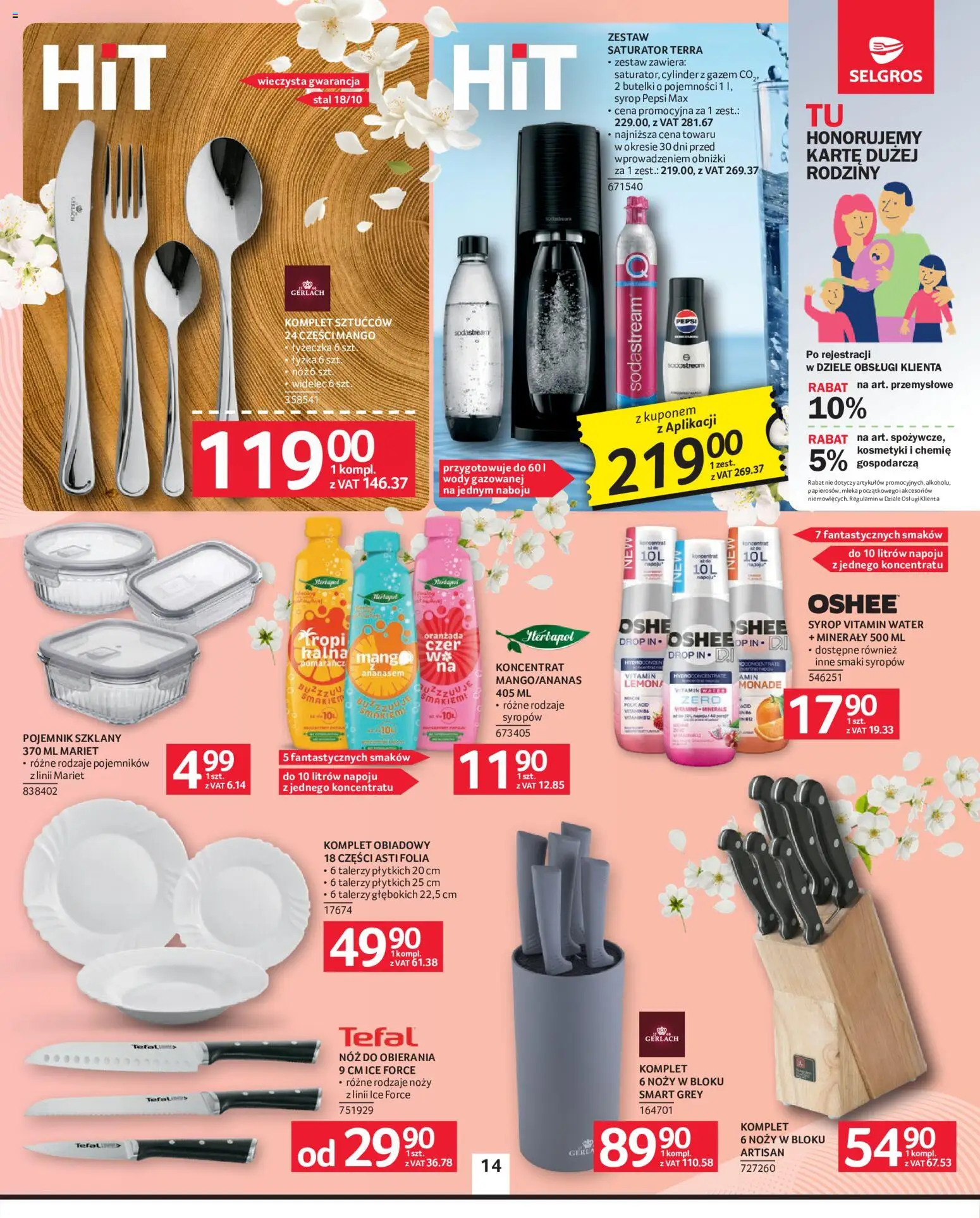Selgros cash&carry gazetka - Oferta przemysłowa od 21.05.2026 | Strona: 16 | Produkty: Mango, Kosmetyki, Mleka, Sodastream