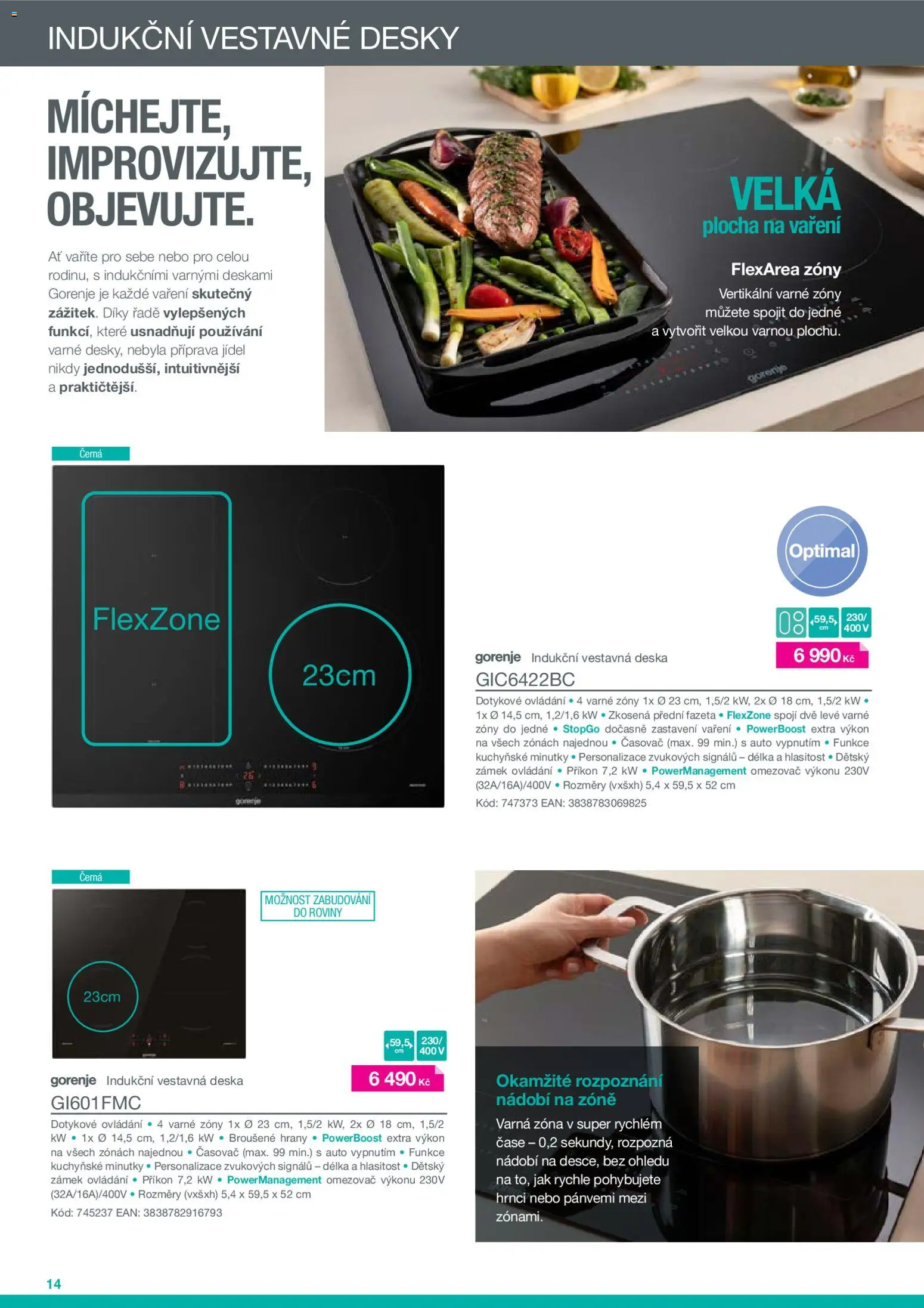 Möbelix leták - Gorenje od 01.01.2026 | Strana: 14 | Produkty: Nádobí, Časovač, Desky