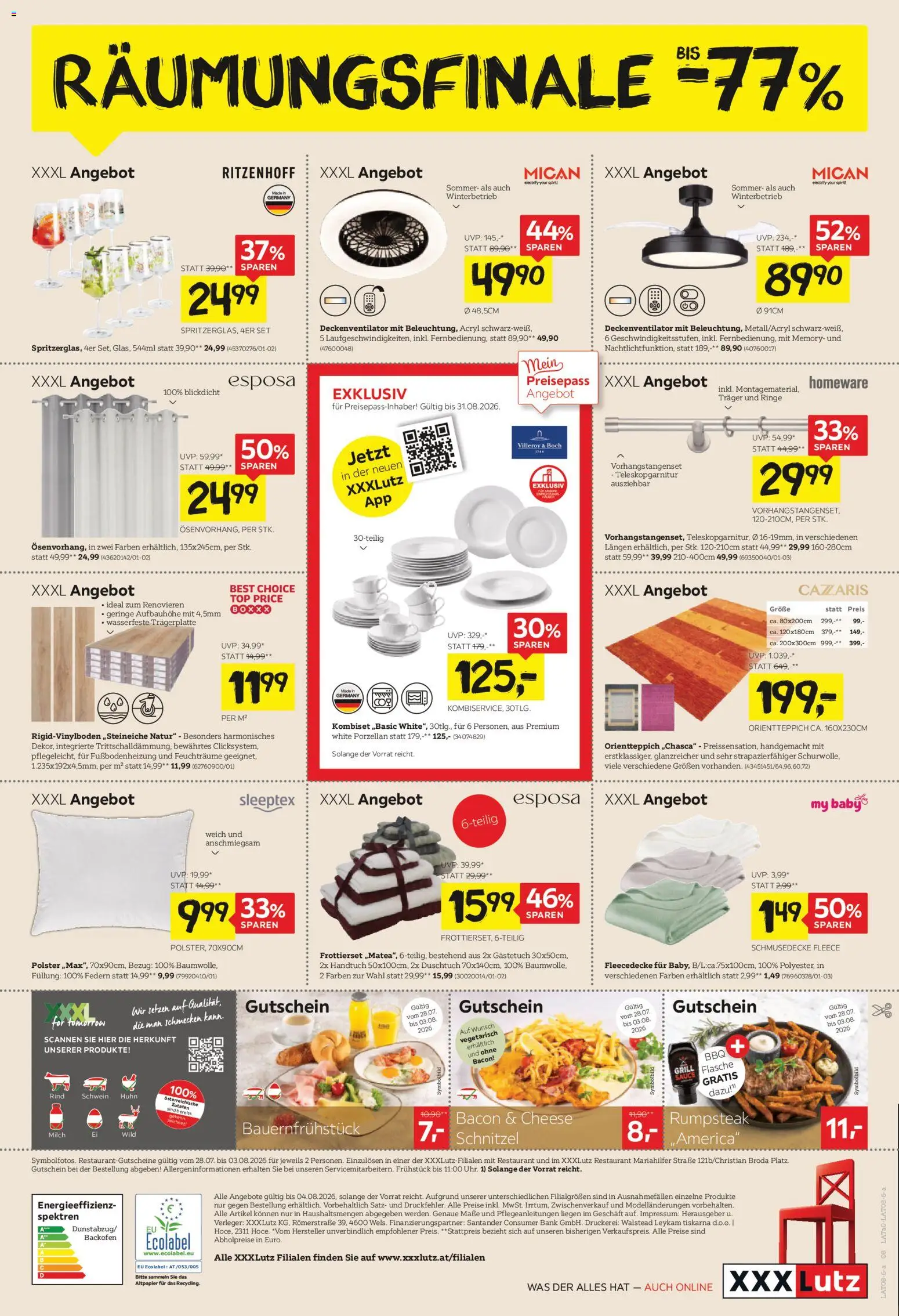 XXXLutz Räumungfinale bis 77% gültig ab 28.07.2026 | Seite: 8 | Produkte: Grill