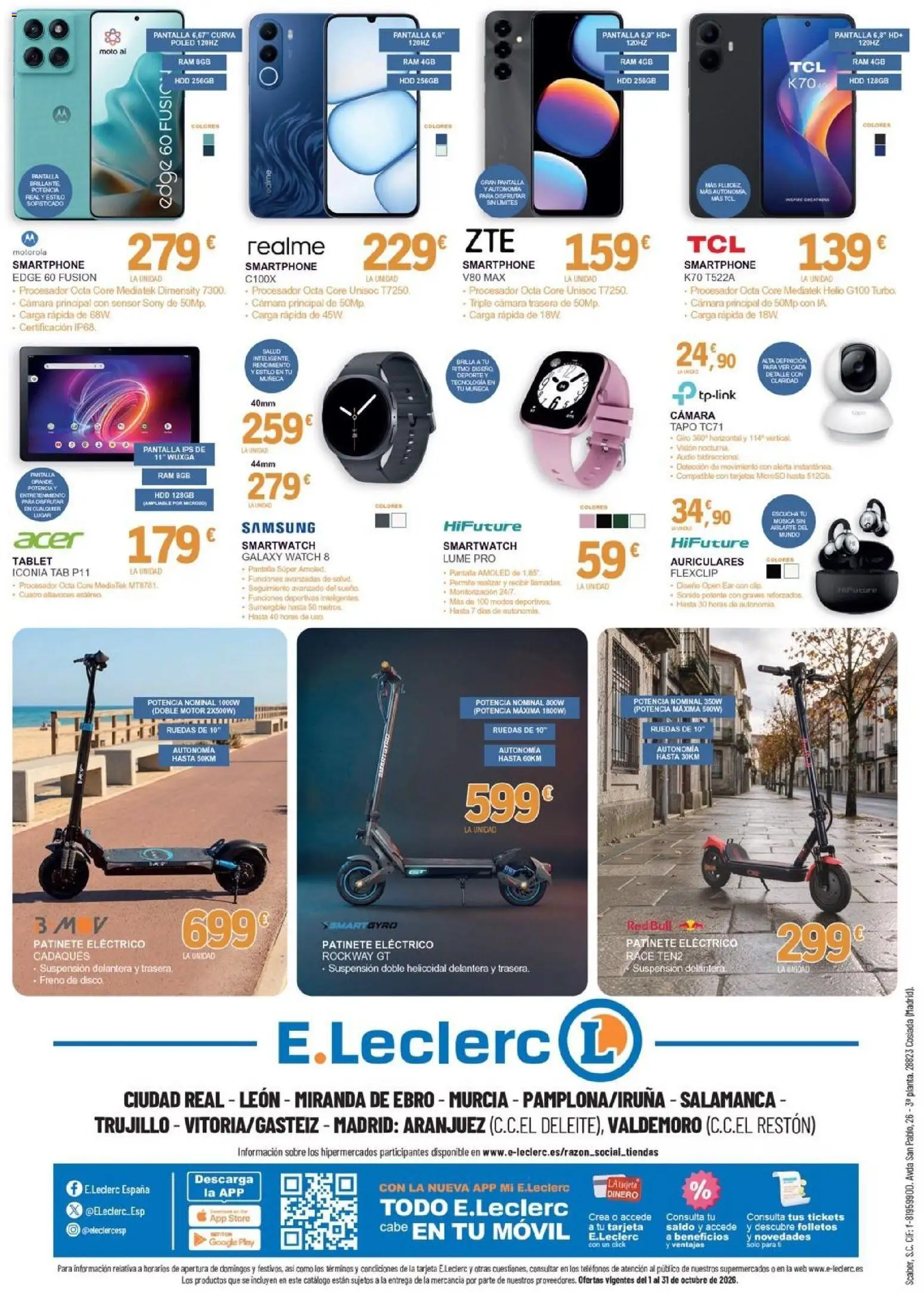 E.Leclerc - Valdemoro │ válido desde el 01/10/2026 | Página: 8 | Productos: Red Bull, Muñeca, Altavoces, Móvil