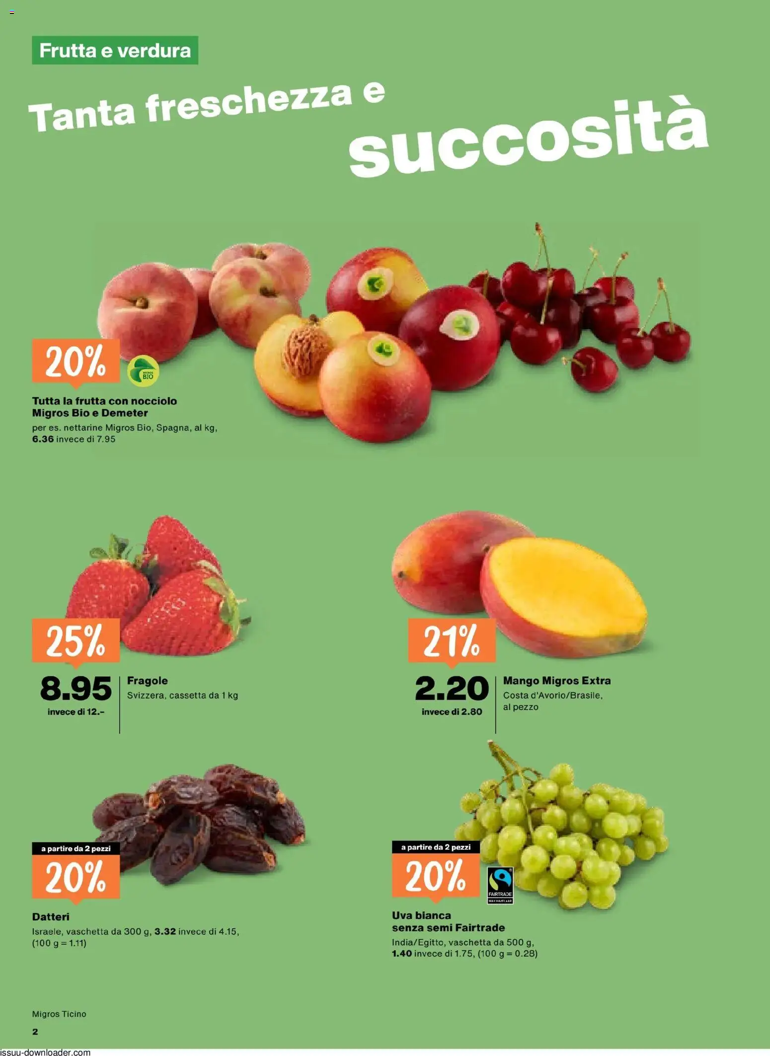 Migros aktionen IT – gültig ab 04.06.2026 | Seite: 2 | Produkte: Mango
