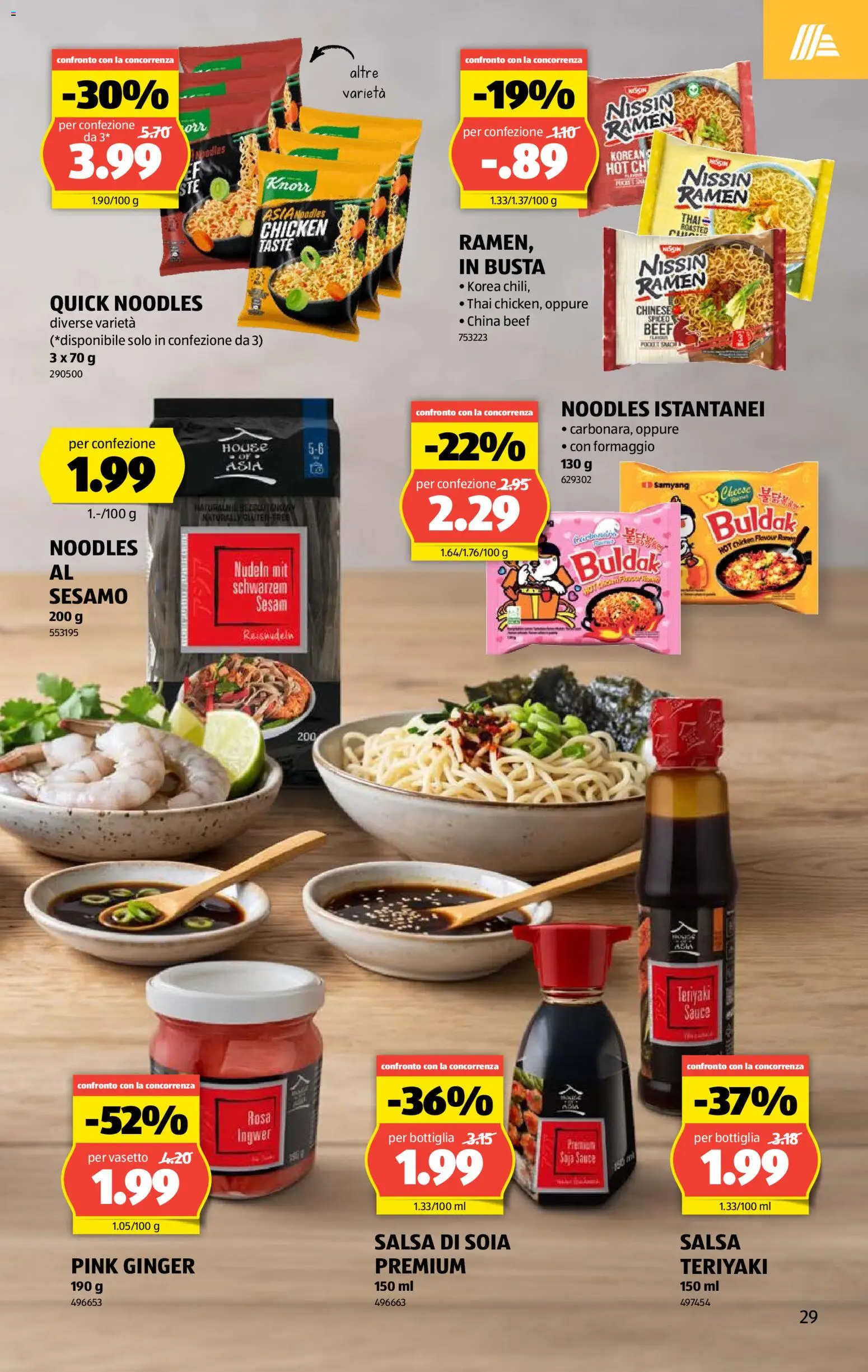 Aldi aktionen IT – gültig ab 30.07.2026 | Seite: 29 | Produkte: Nudeln