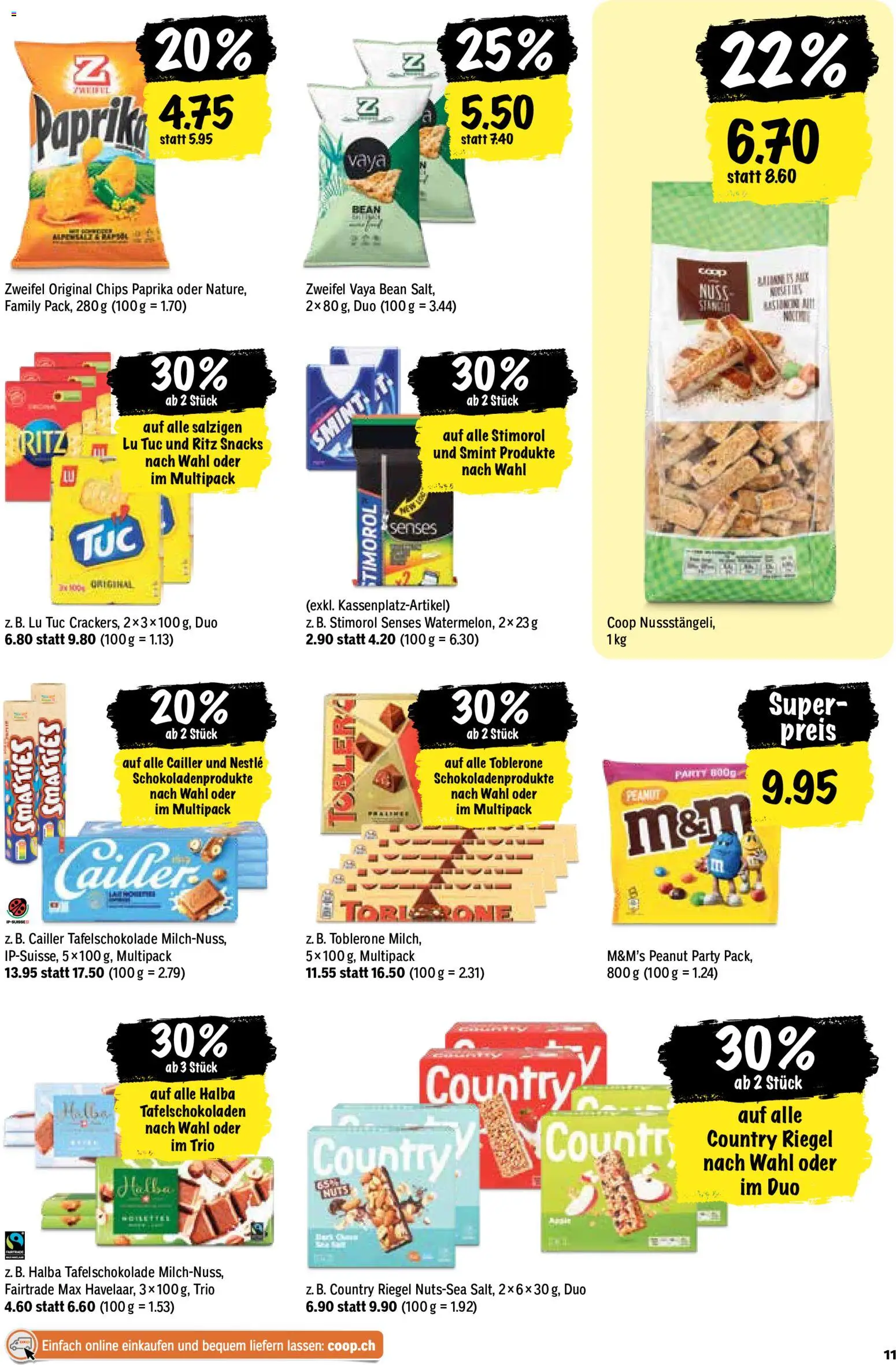 Coop aktionen – gültig ab 21.05.2026 | Seite: 11 | Produkte: Chips