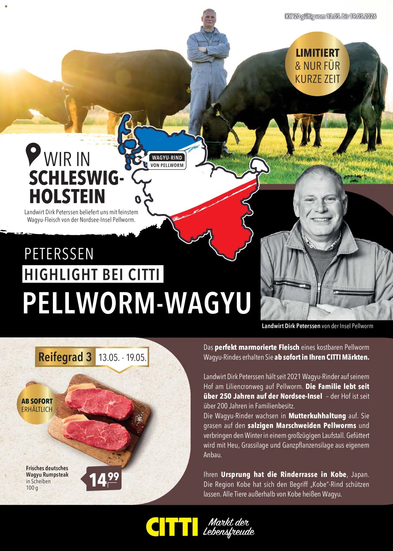 CITTI Markt Wagyu – gültig ab 13.05.2026 | Seite: 1 | Produkte: Rumpsteak, Fleisch