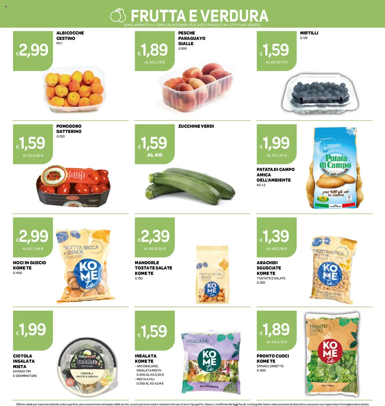 Volantino Ekom del 16.06.2026 | Pagina: 8 | Prodotti: Tè, Pomodoro, Olive, Noci
