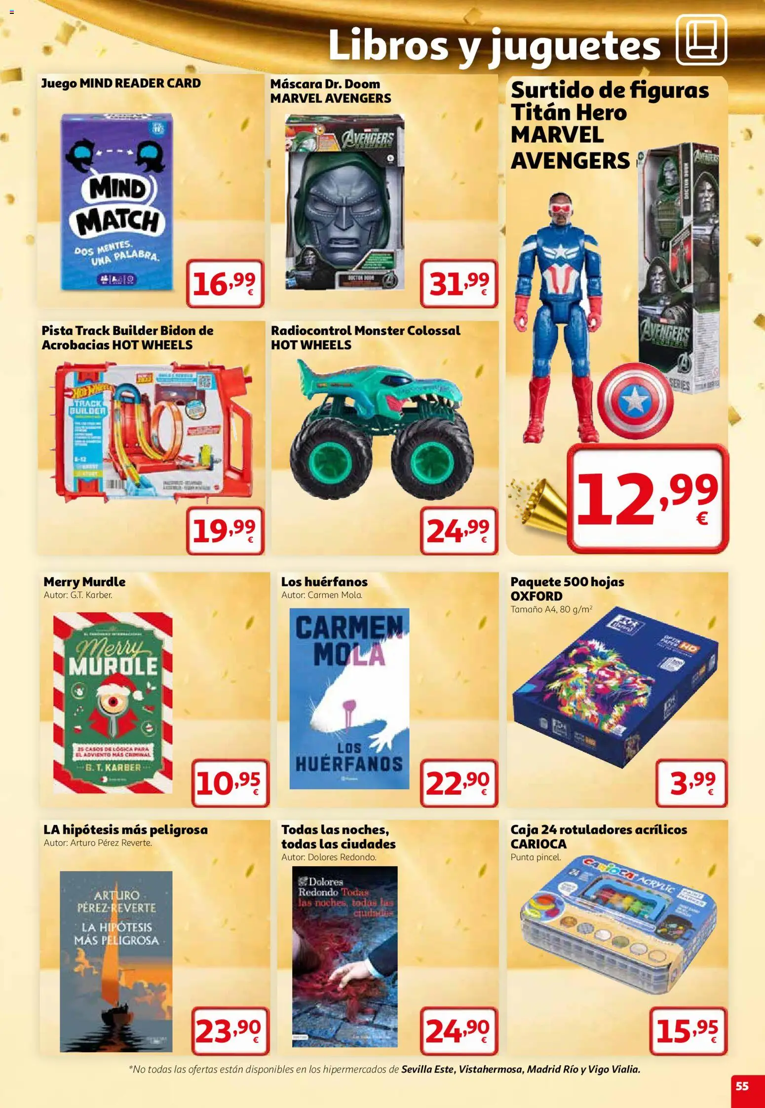 Alcampo folleto Irún │ válido desde el 22/10/2026 | Página: 55 | Productos: Máscara, Libros, Juguetes, Caja