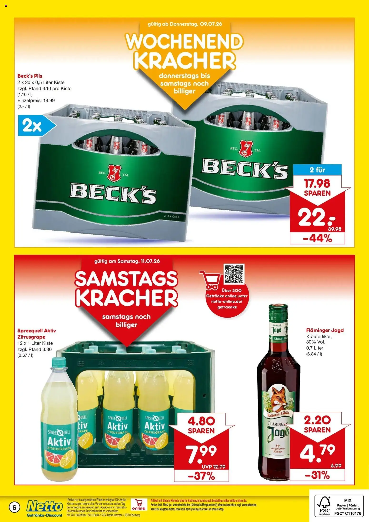 Netto Marken-Discount - Netto: Getränkeangebote – gültig ab 05.07.2026 | Seite: 6