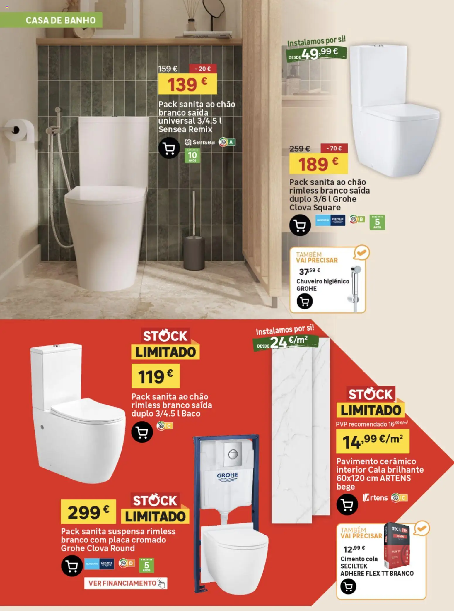 Leroy Merlin Catálogo │ válido de 01/10/2026 | Página: 6 | Produtos: Pavimento cerâmico, Chuveiro, Casa de banho, Banho