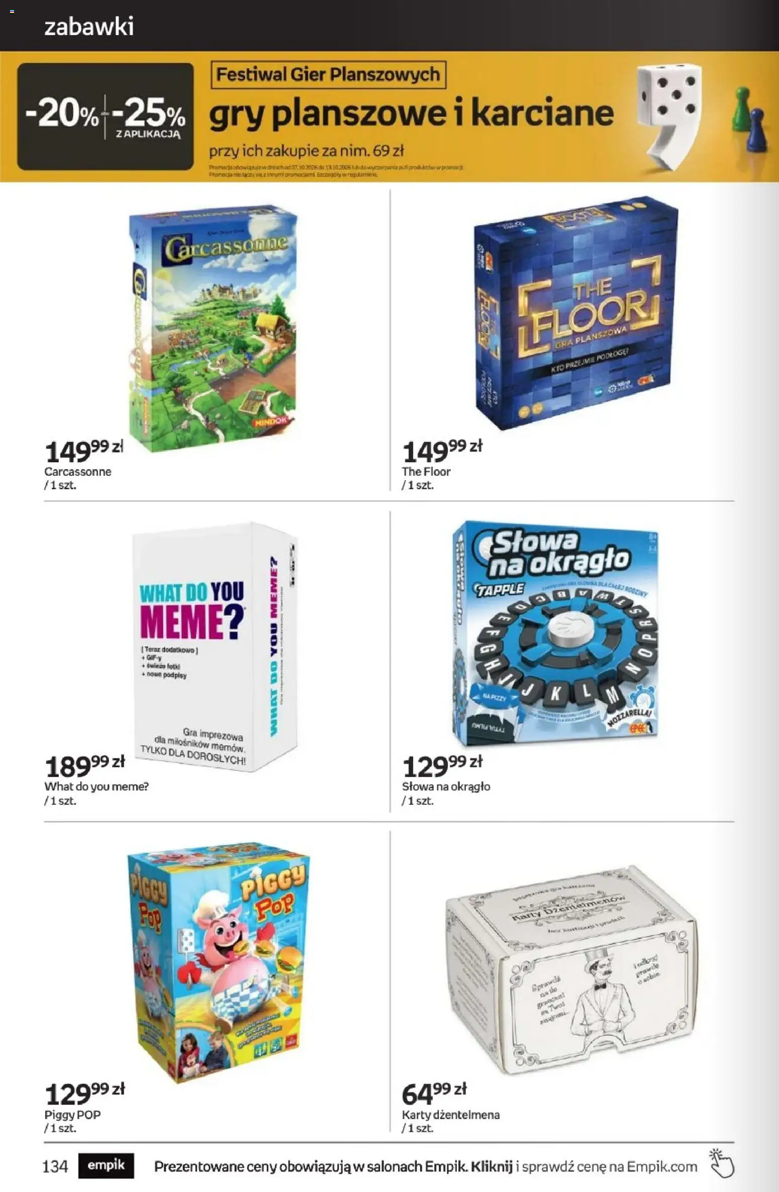Empik promocje od 23.09.2026 | Strona: 134 | Produkty: Zabawki, Gry planszowe, Gry, Mozzarella