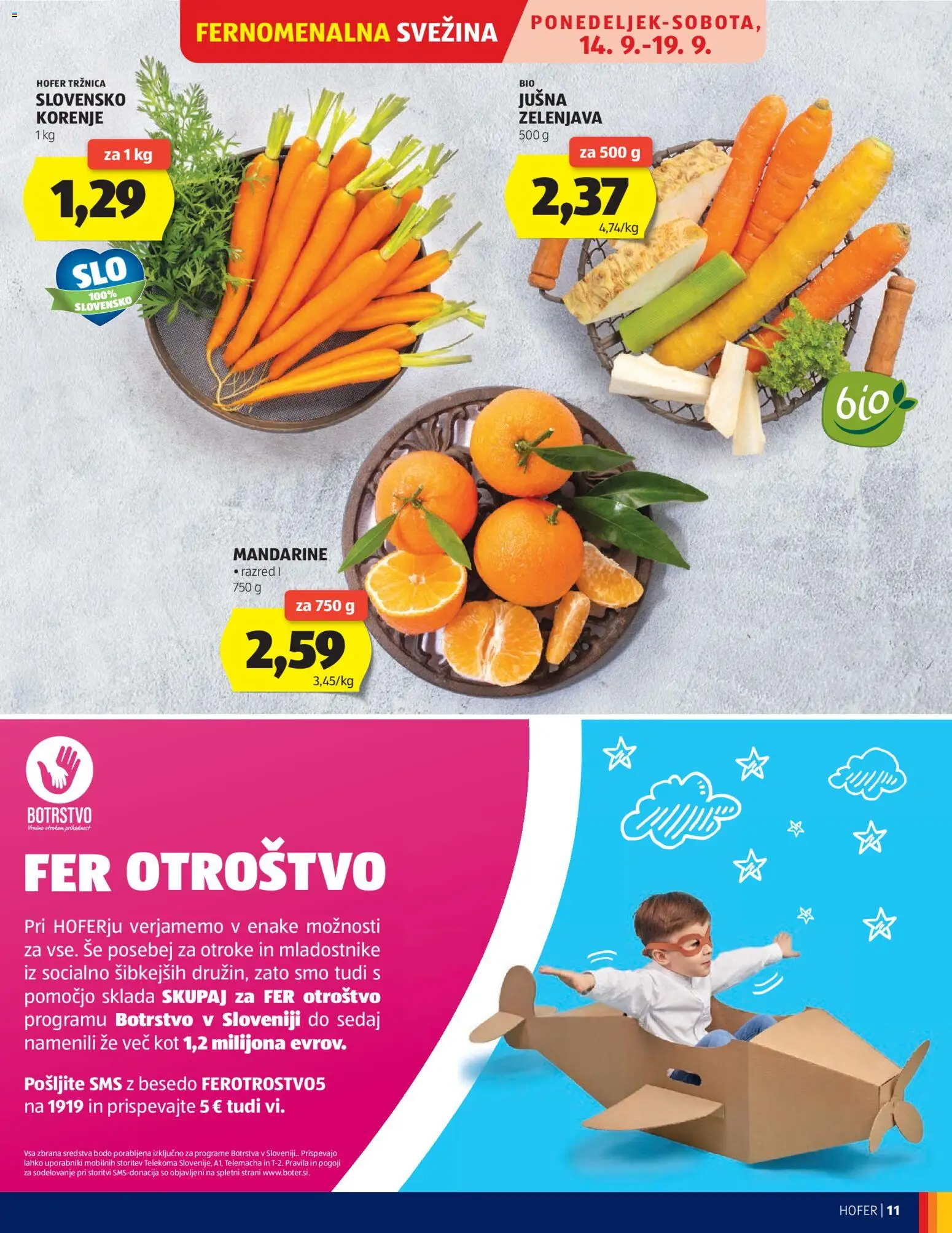 Hofer SI katalog | vrijedi od 09.09.2026 | Stranica: 11 | Proizvodi: Mandarine