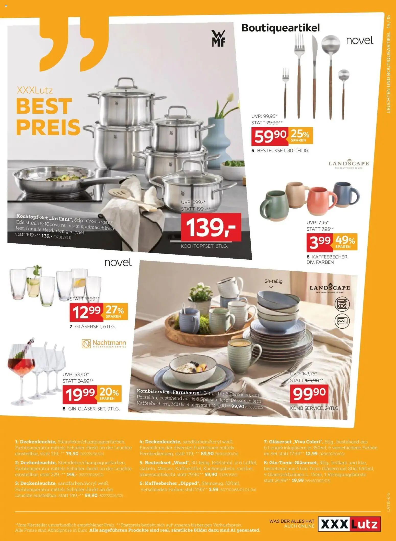 XXXLutz BEST PREIS von 13.10.2026 - Aktuelle Angebote | Seite: 15 | Produkte: Gin