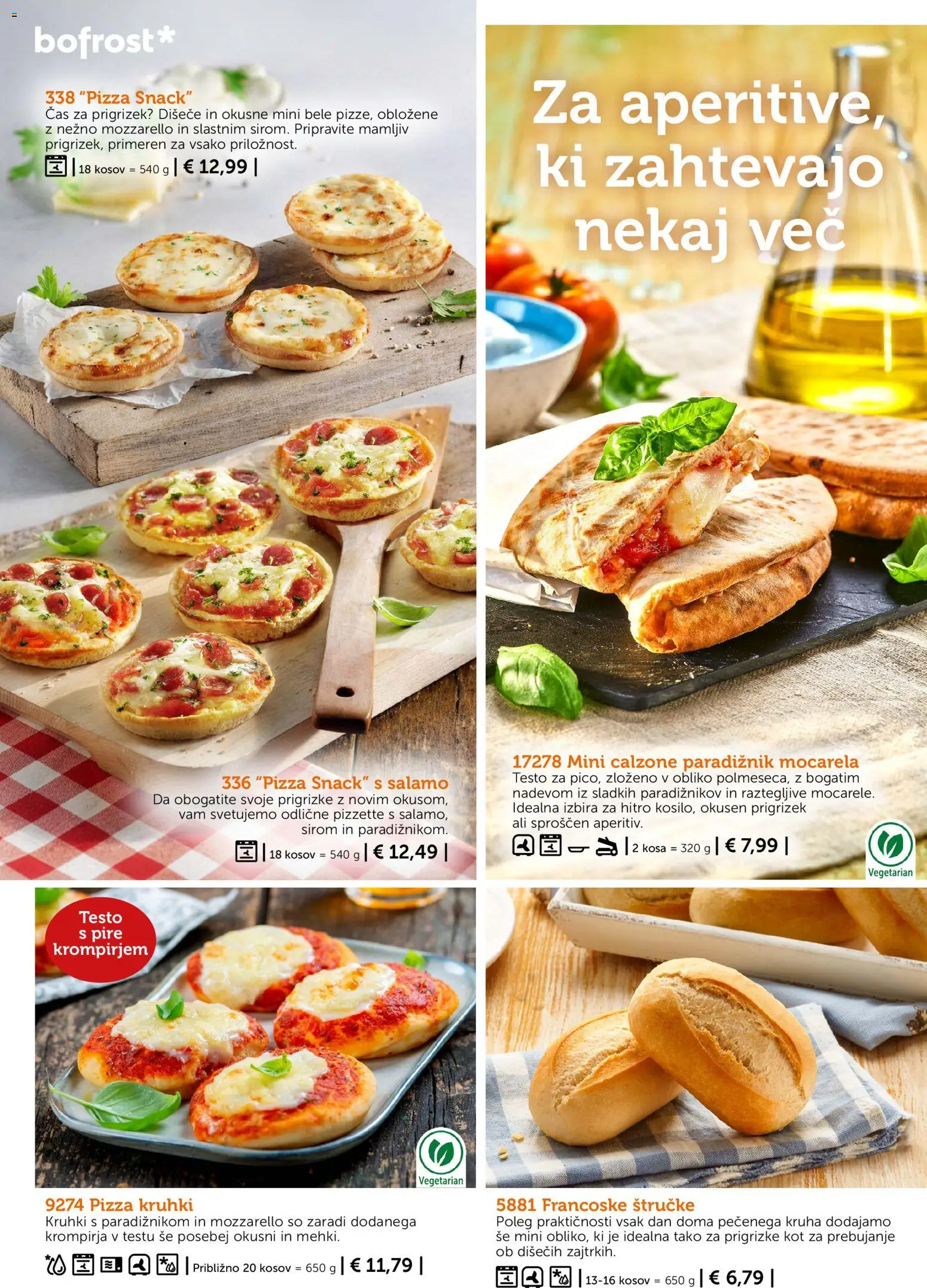Novi Bofrost katalog ponudbe – veljaven od 01.10.2026 | Stran: 22 | Izdelki: Mocarela, Paradiznik