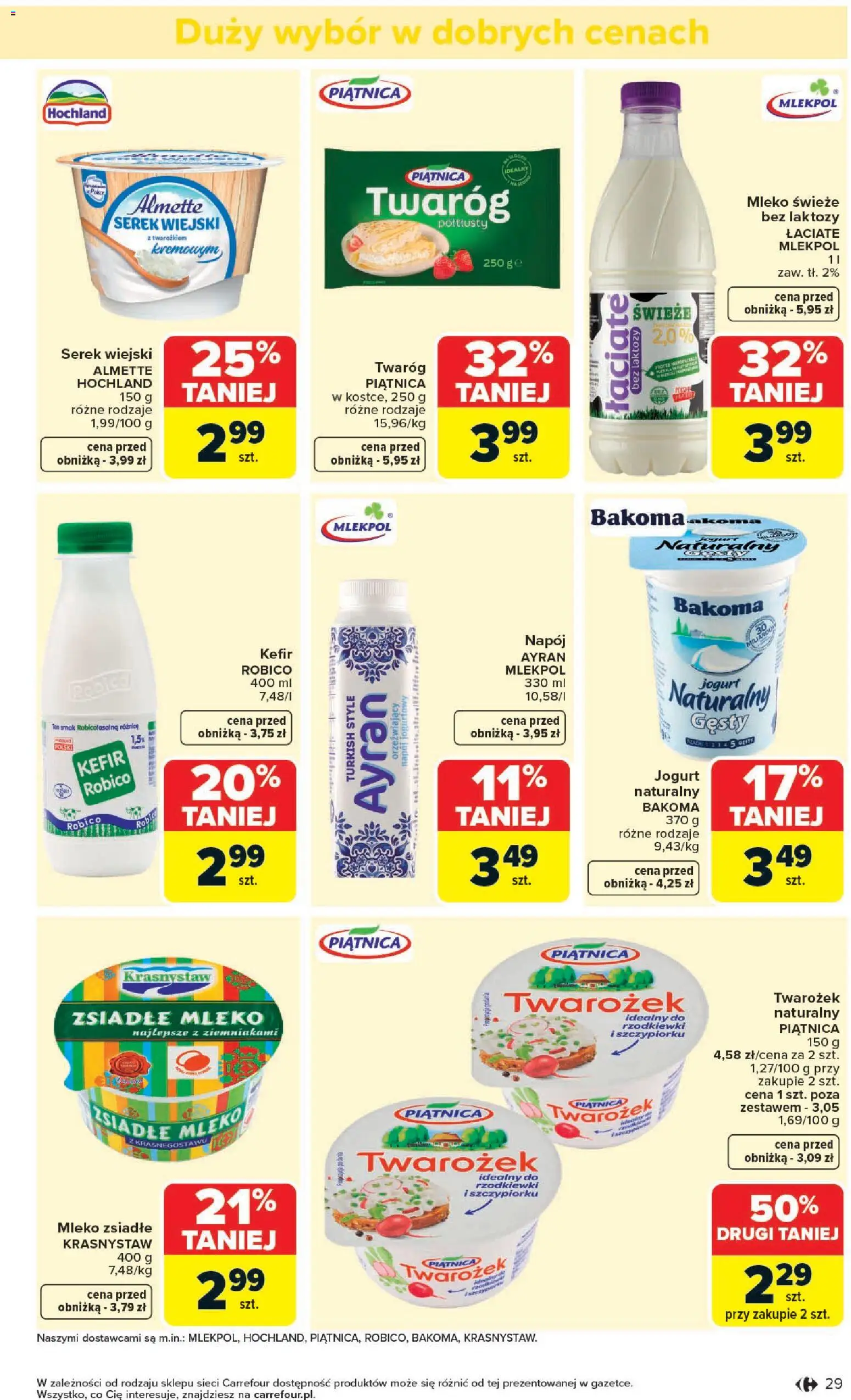Carrefour gazetka od 25.05.2026 | Strona: 31 | Produkty: Serek, Serek wiejski, Jogurt, Twarożek