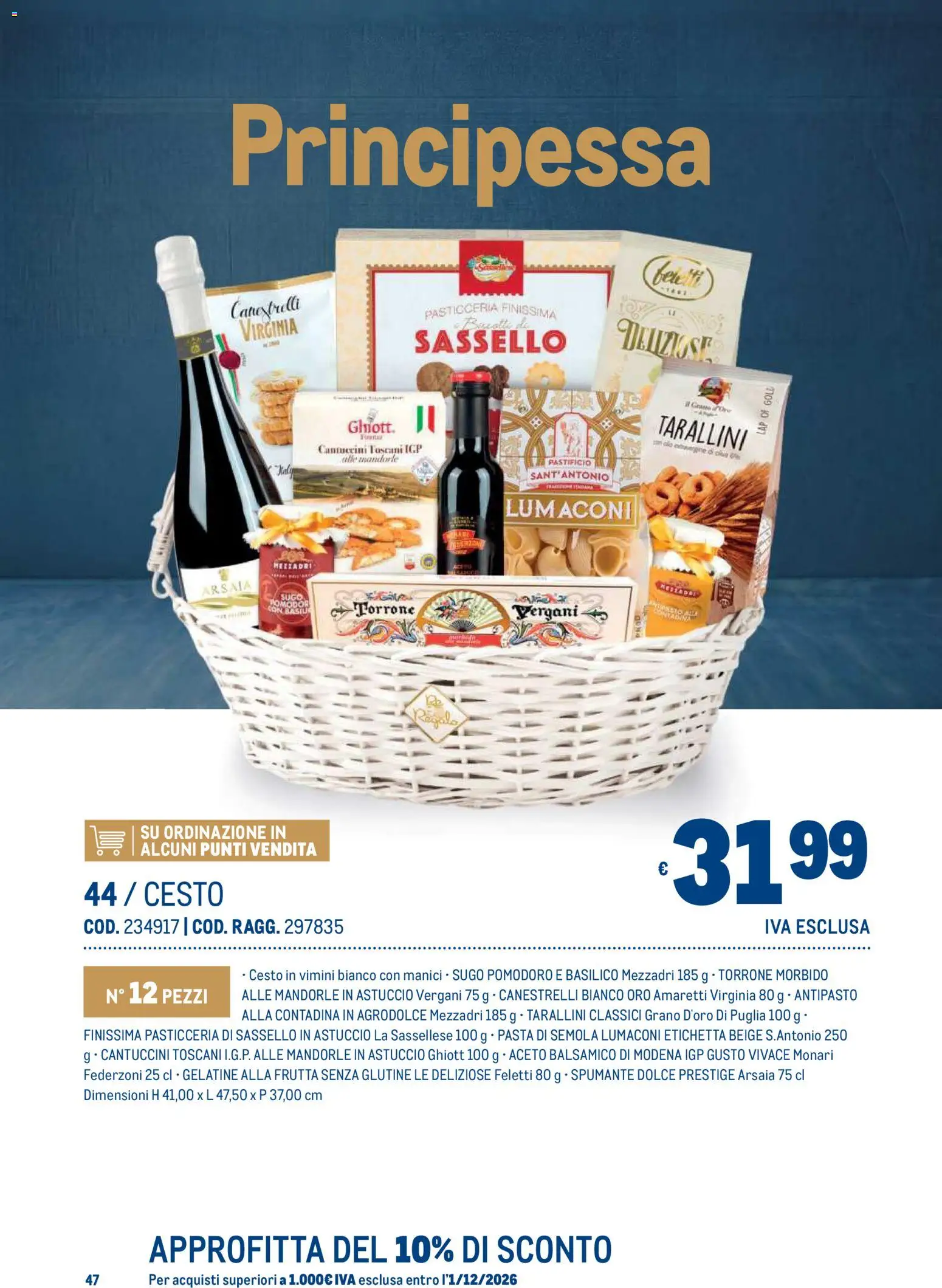 Volantino Metro del 19/10/2026 | Pagina: 47 | Prodotti: Senza glutine, Pomodoro, Pasta, Semola