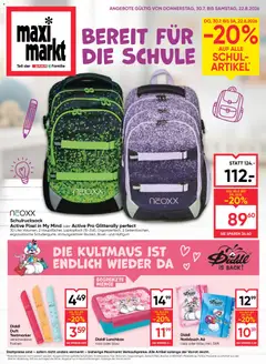 Maximarkt Bereit für die Schule ab 30.07.2026 gültig