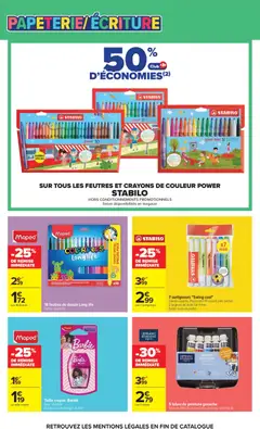 Carrefour - Prévisualisation de Taille crayon Barbie, Avec réservoir valide à partir de 17/08/2026 | Page: 8 | Produits: Peinture, Crayon, Crayons de couleur, Barbie