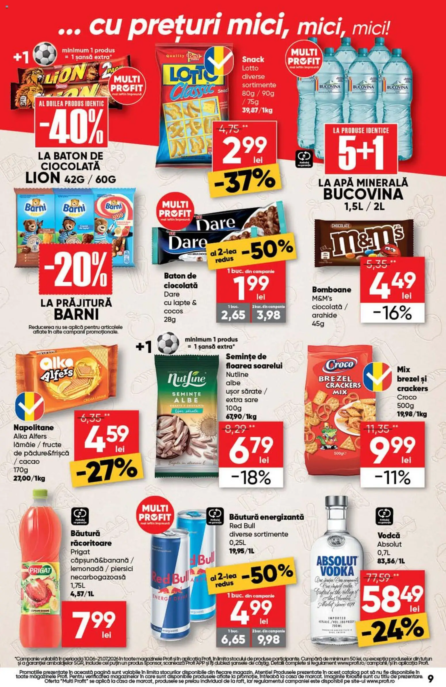 Noul catalog Profi – valabil de la 08.07.2026 | Pagină: 9 | Produse: Sıcak su torbası, Arahide, Semințe, Cremă
