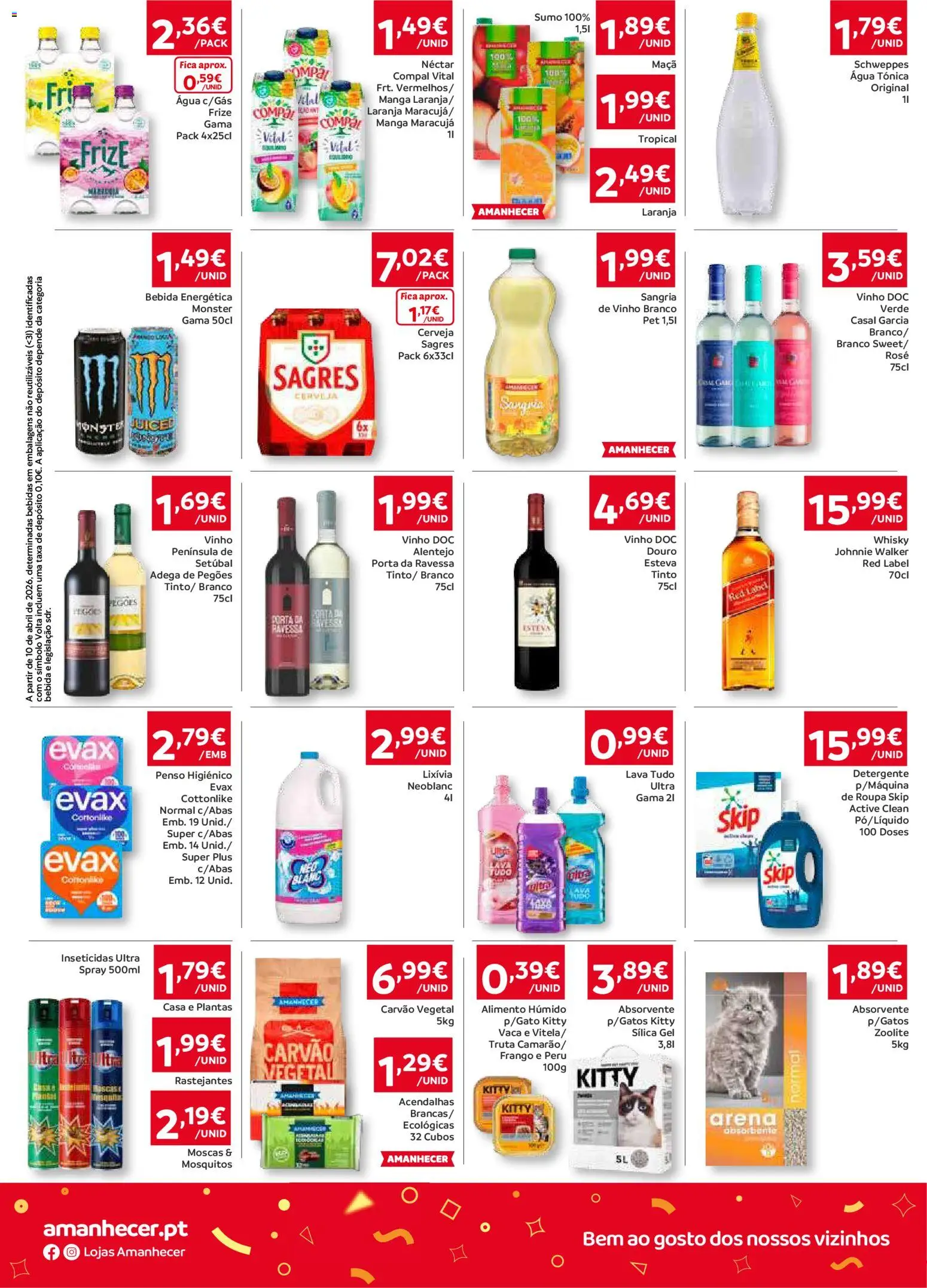 Amanhecer Folheto Madeira │ válido de 28.05.2026 | Página: 4 | Produtos: Porta, Frango, Peru, Vinho