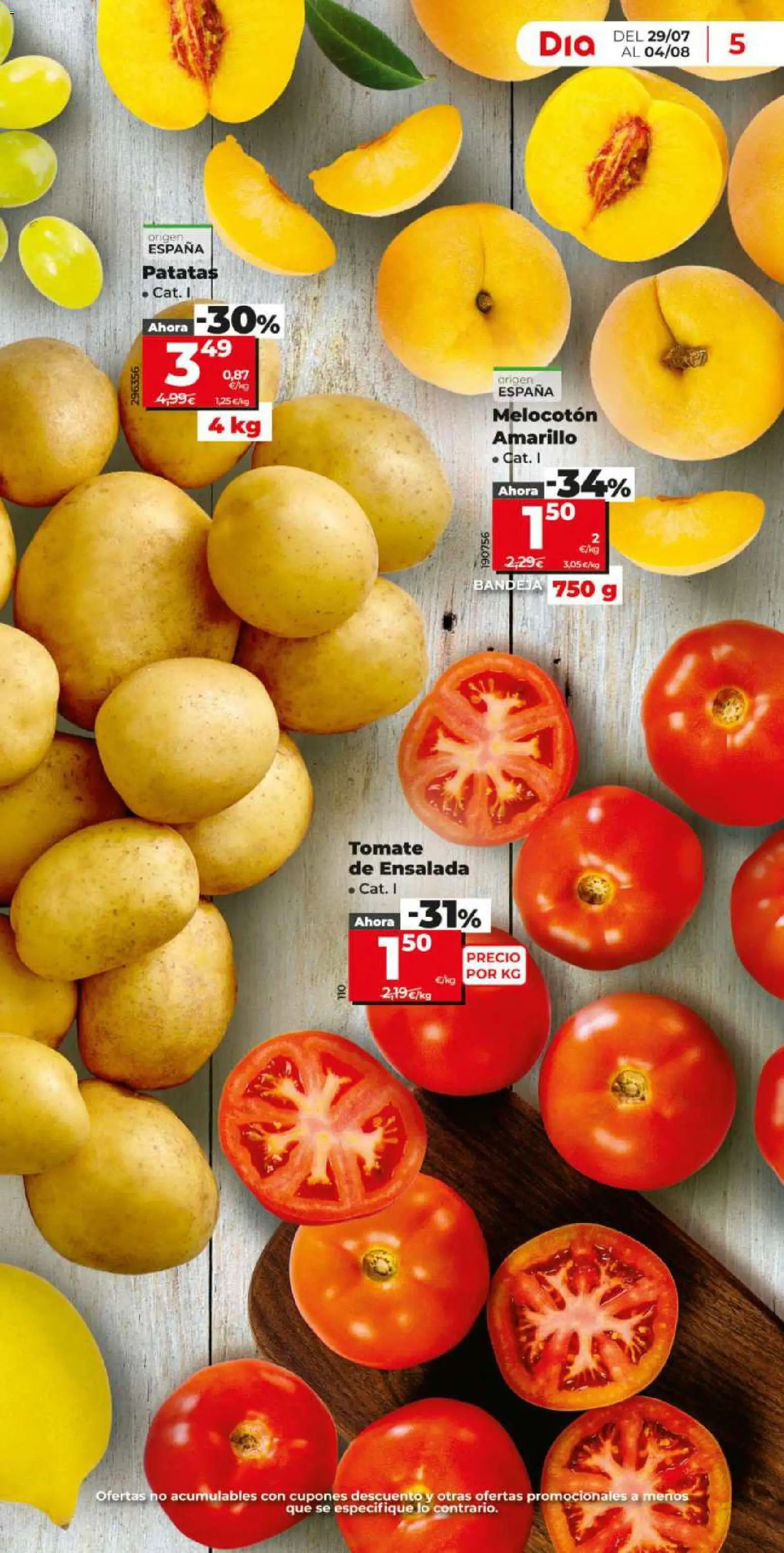 Dia - folleto Market │ válido desde el 29/07/2026 | Página: 5 | Productos: Ensalada, Bandeja, Melocotón amarillo