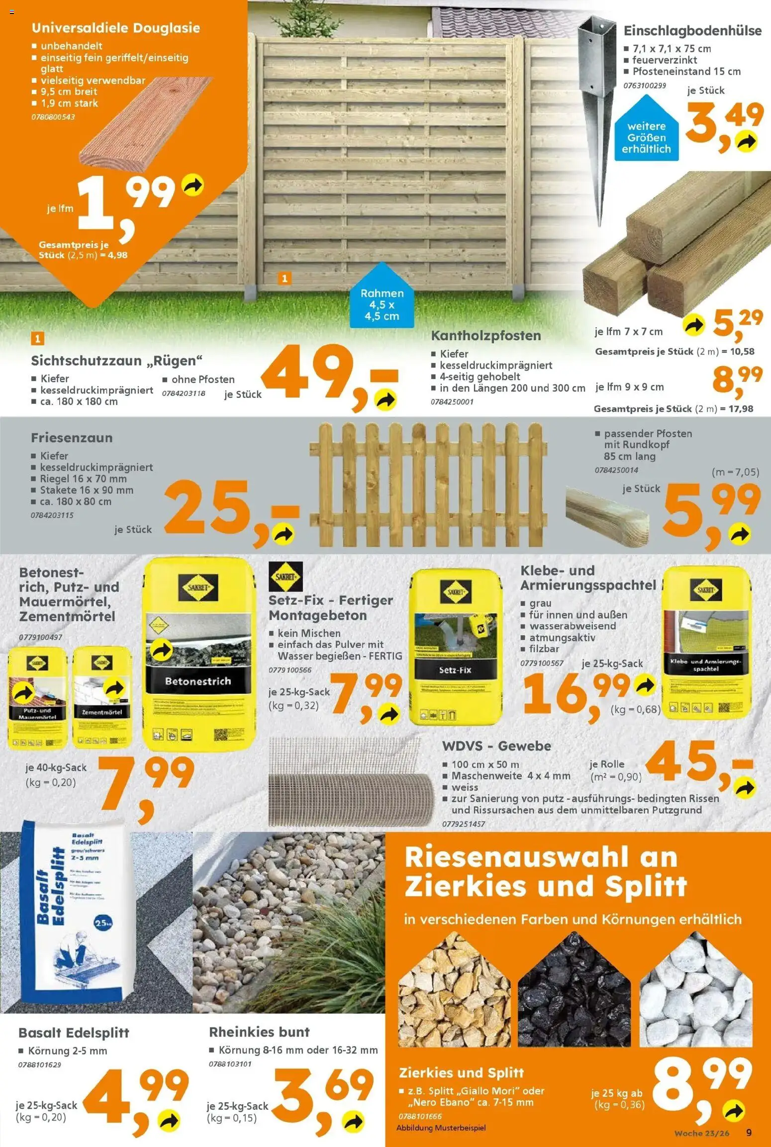 Globus Baumarkt Prospekt Dietzenbach – gültig ab 31.05.2026 | Seite: 9 | Produkte: Wasser
