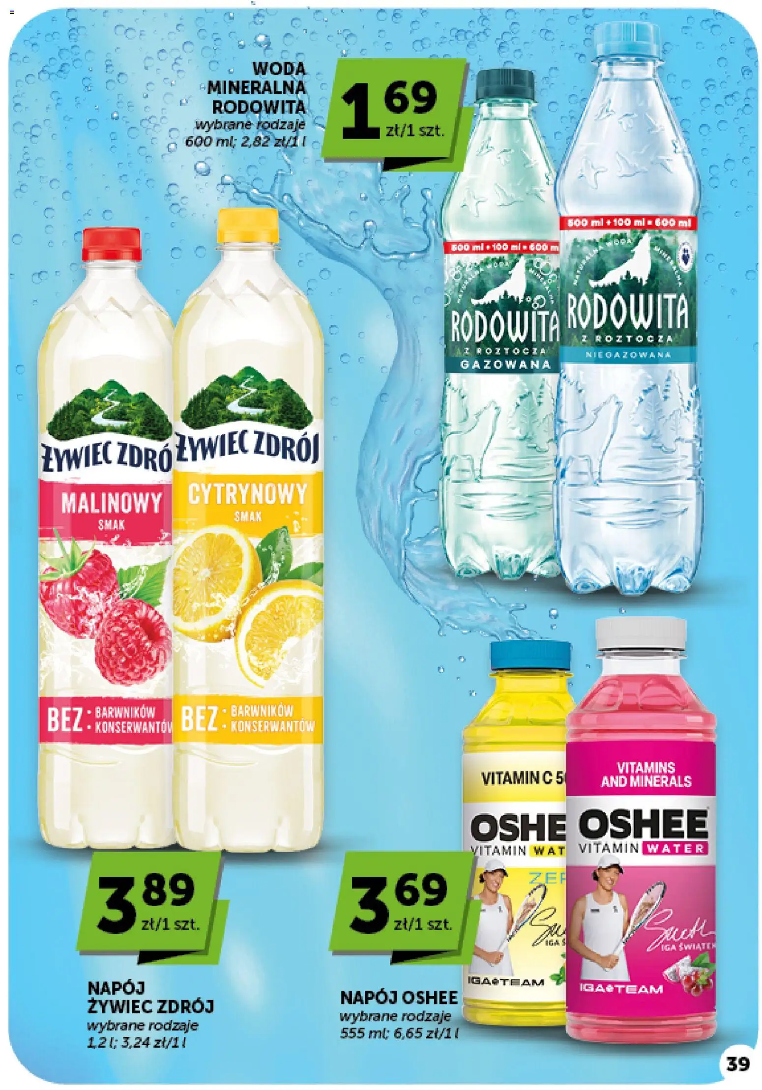 ABC gazetka od 08.10.2026 | Strona: 39 | Produkty: Woda mineralna, Oshee, Woda