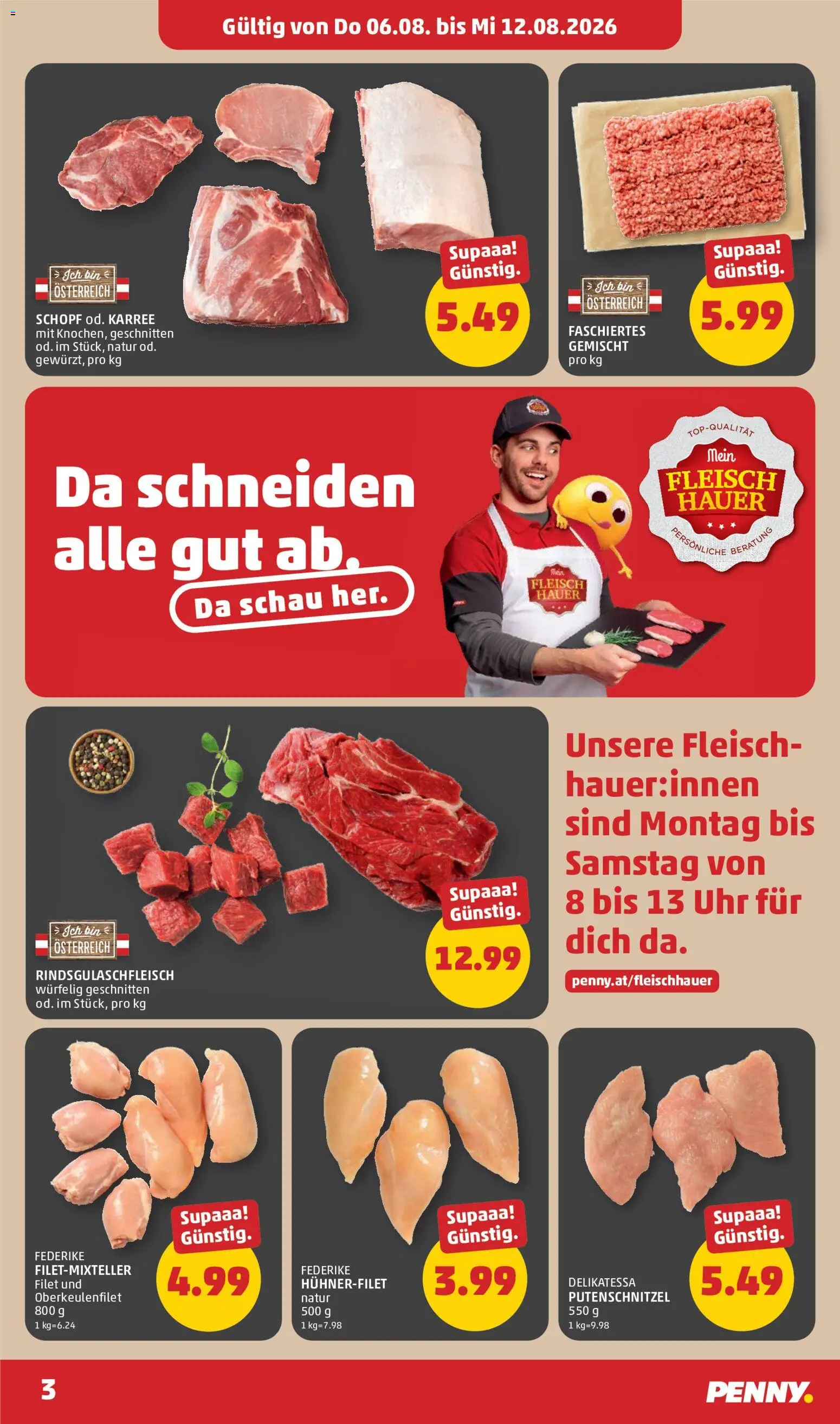 Penny Markt Eröffnung in 3350 Haag gültig ab 06.08.2026 | Seite: 3 | Produkte: Uhr