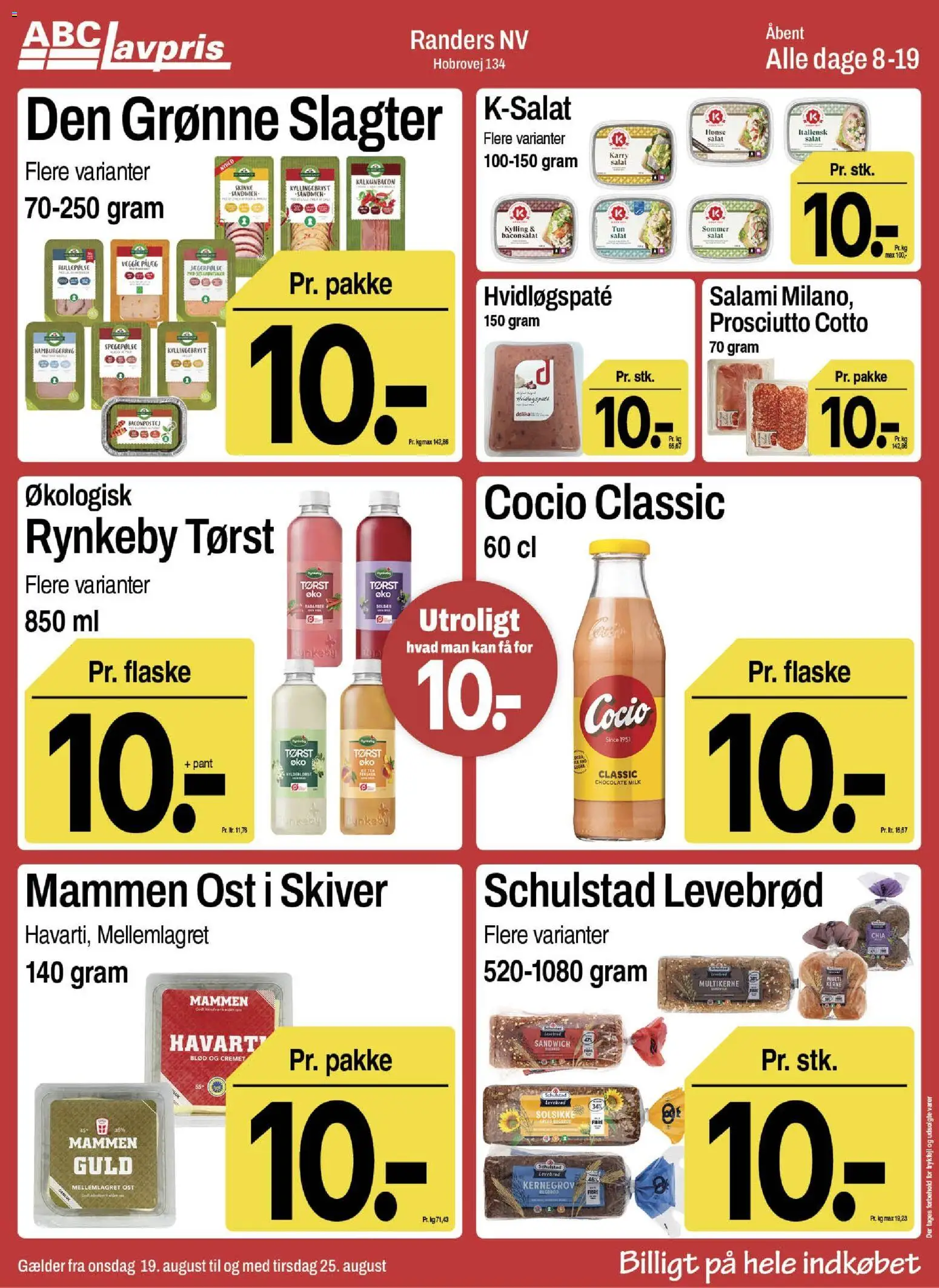 Abc Lavpris tilbudsavis – gyldig fra 19/08/2026 | Side: 1